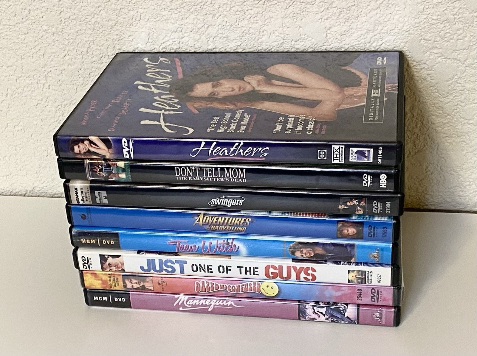 1980’s & 90s Cult Classic Films on DVD, Lot Of 8 Heathers, Teen Witch