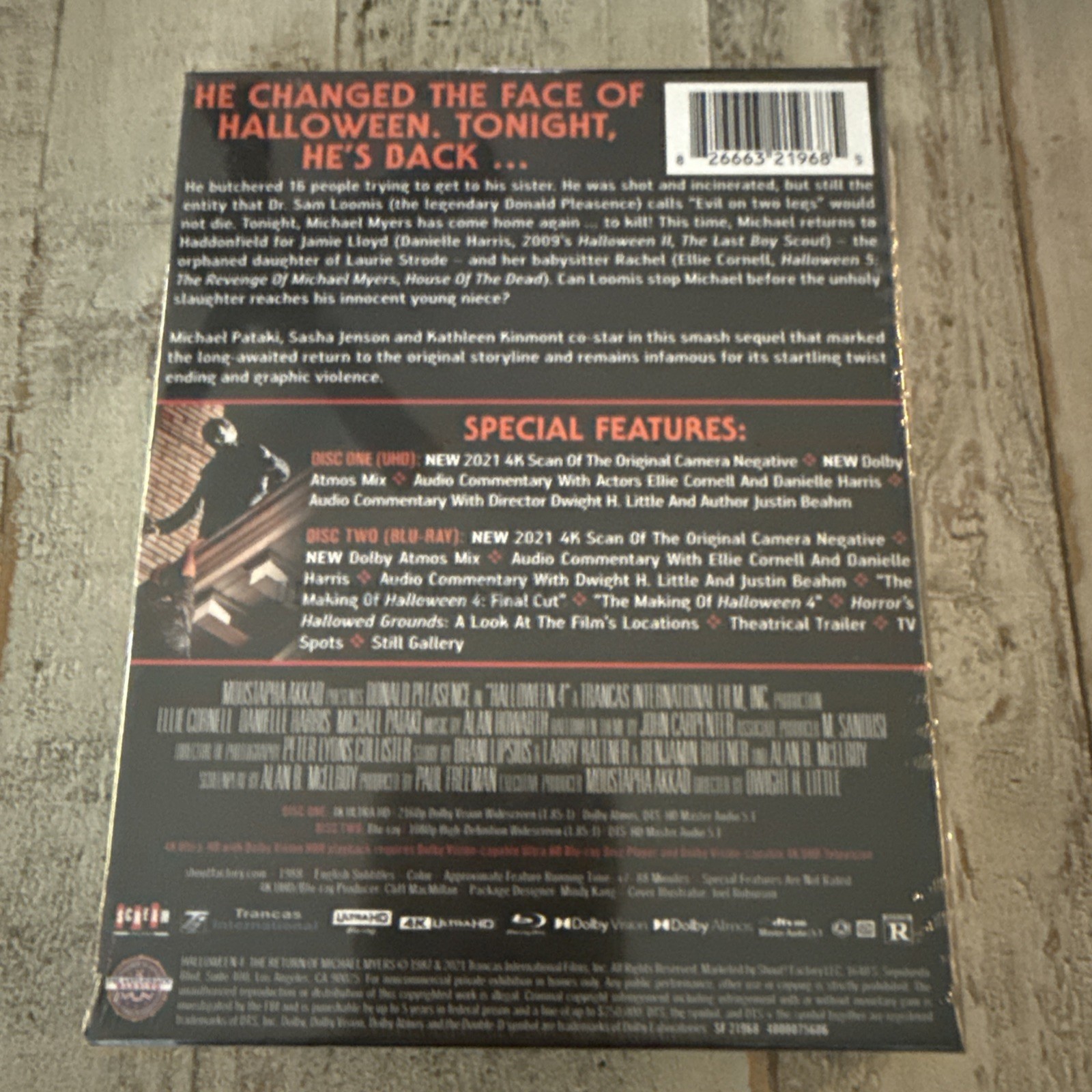 Halloween 4: the Return of Michael Myers (4K UHD, 1988) With OOP Hard Case Read!