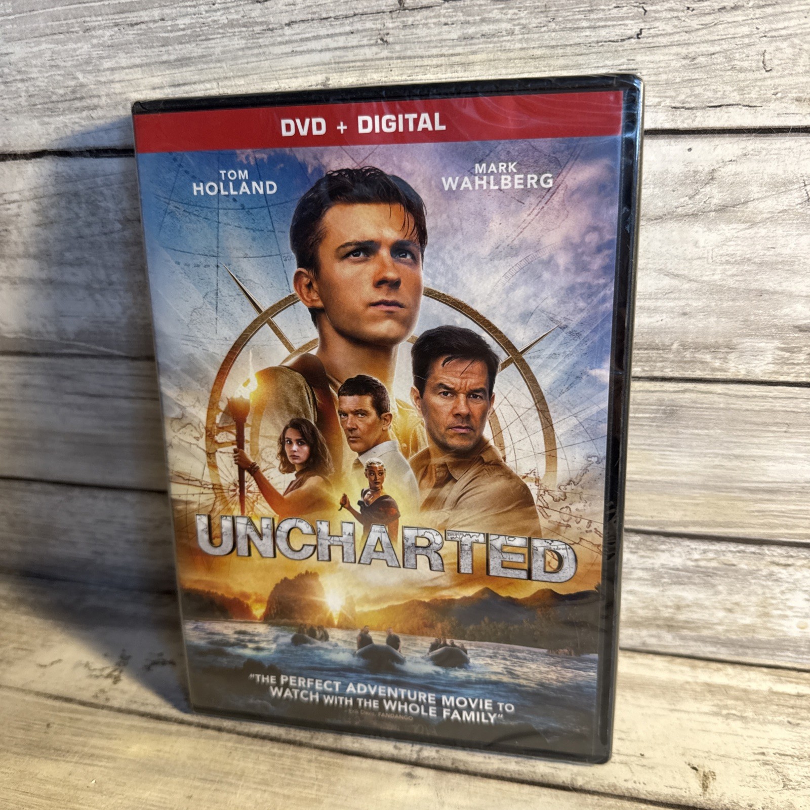 New! Uncharted (DVD, Digital 2022) Sealed Ships Free Tom Holland Mark Wahlberg