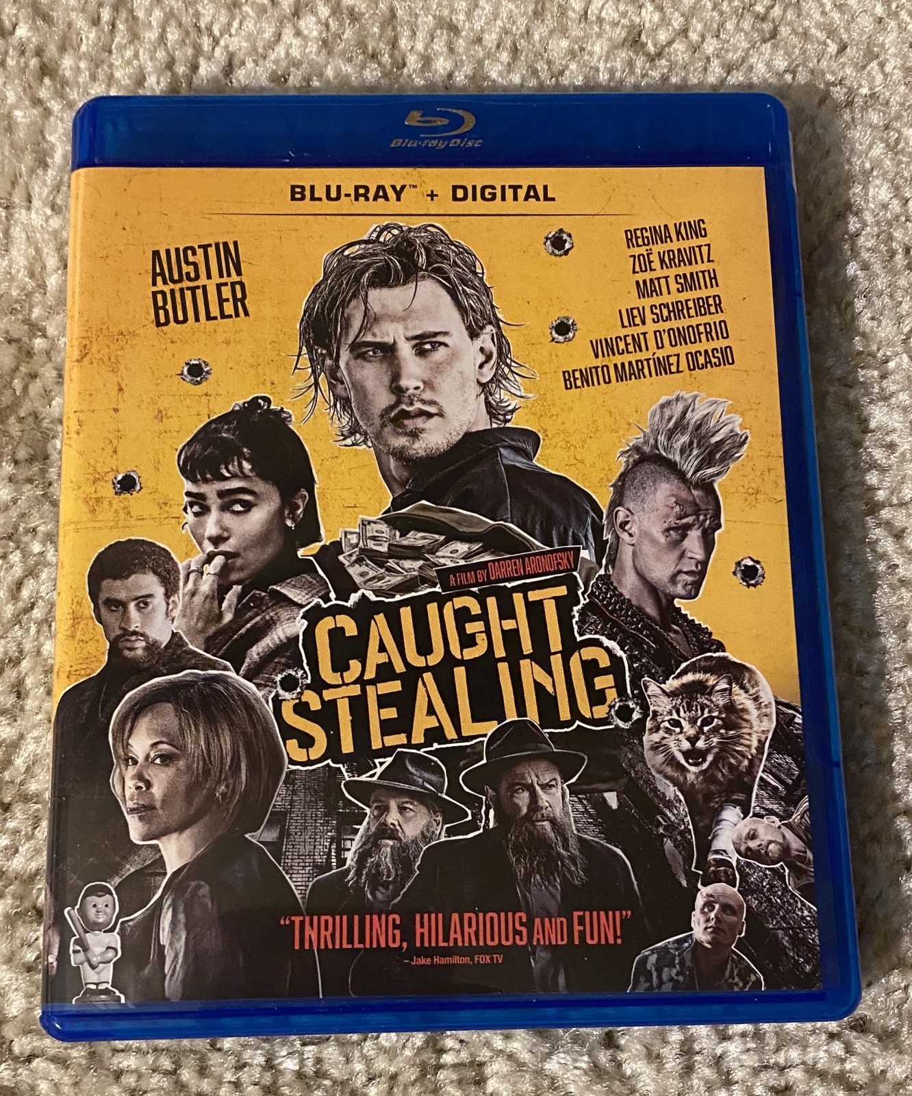 Caught Stealing Blu Ray Austin Butler Darren Aronofsky FREE SHIPPING