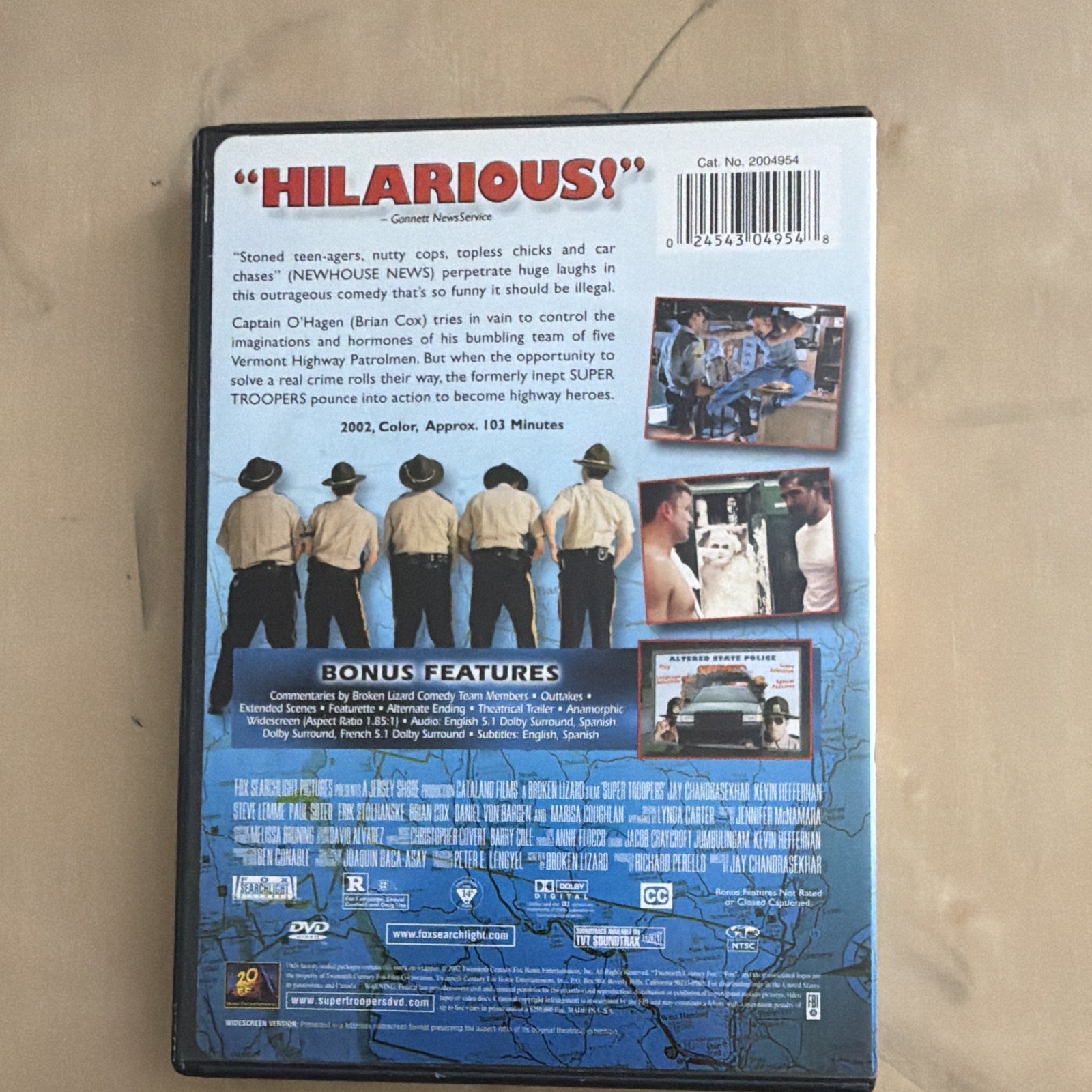 20th Century Fox Super Troopers Widescreen DVD R 2002 103 Min Eng/Fre Subs