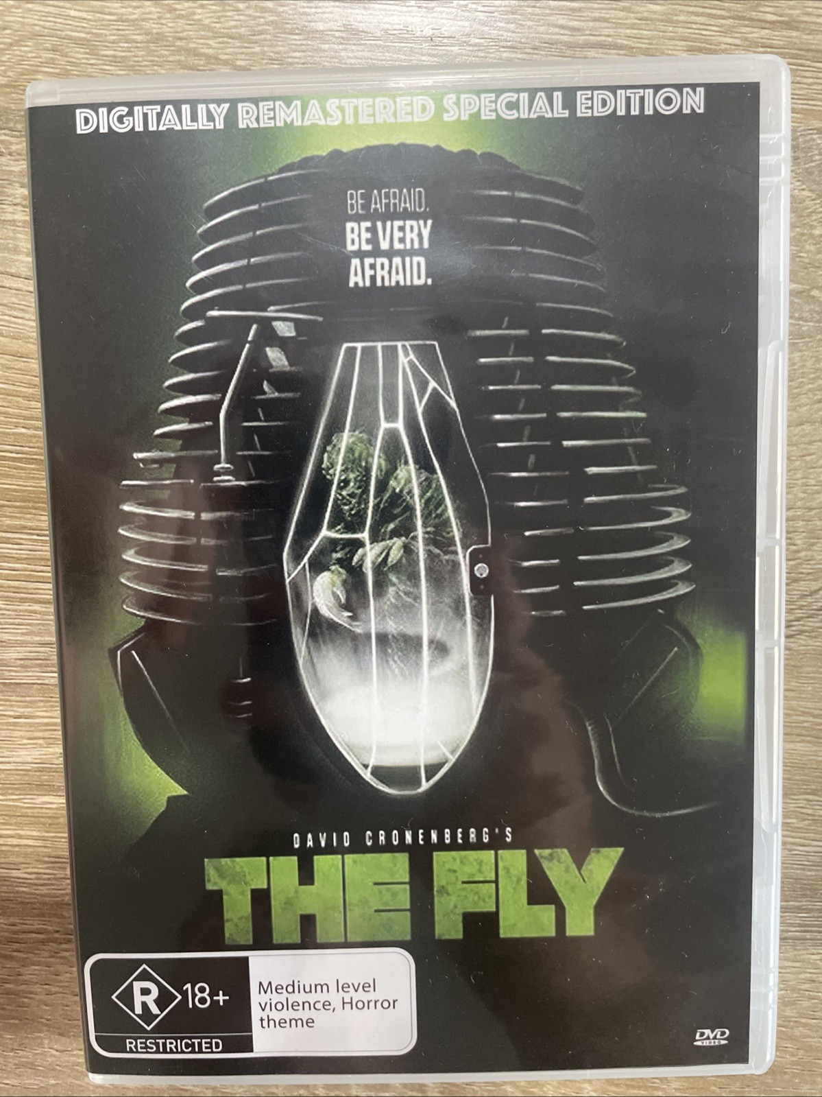 The Fly (Digitally Remastered Edition : Special Edition, DVD, 1986) Rare – Reg 4
