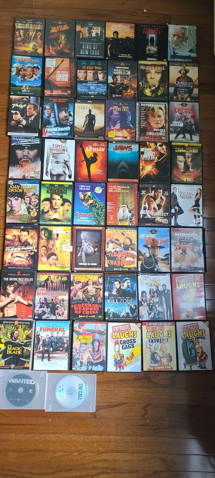Lot Of 48 DRAMAACTION/ SUSPENSE/ DVDs. MOVIES.YOU GET WHAT IS IN PICTURE.