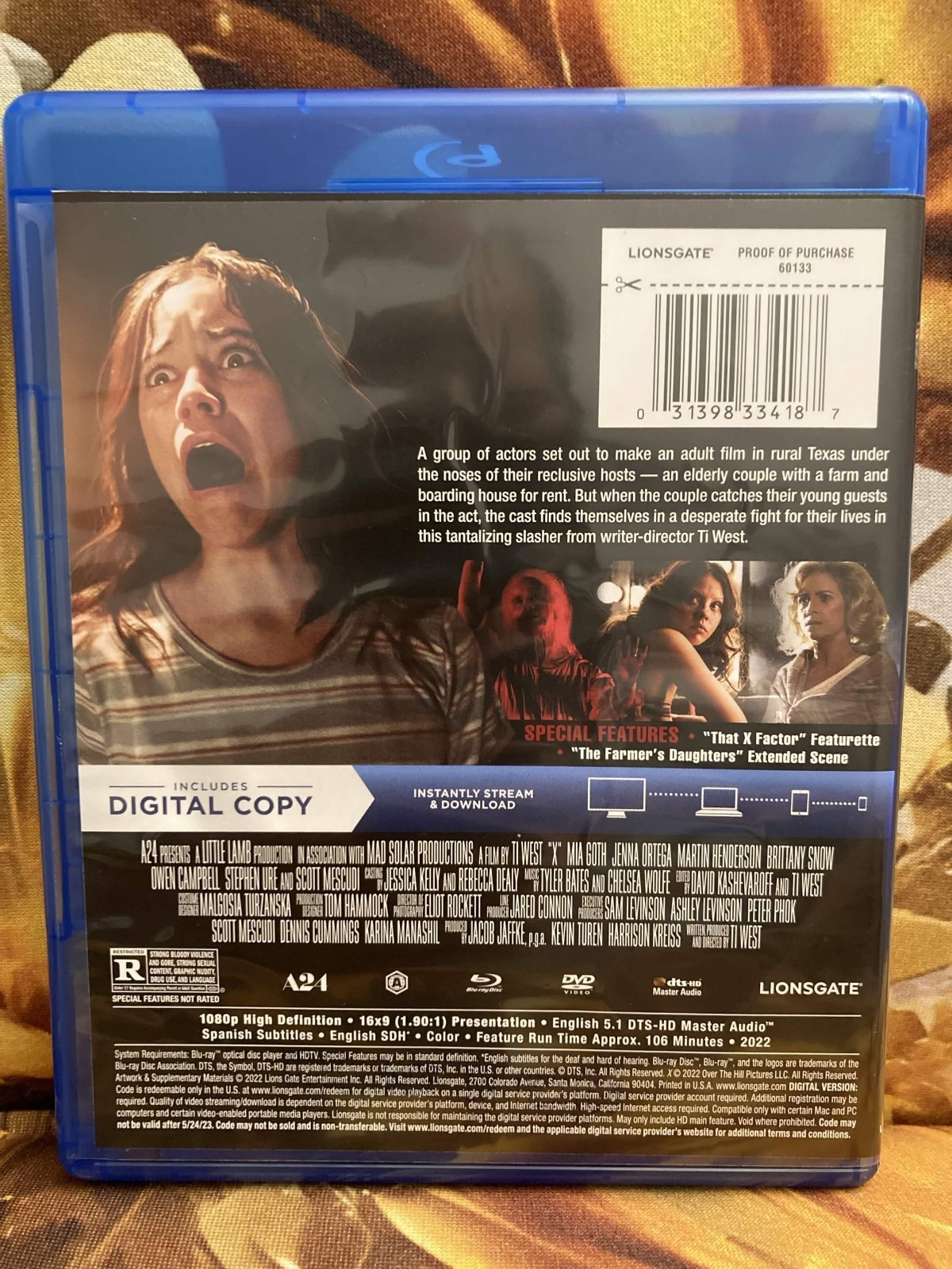X (Blu-ray, 2022)