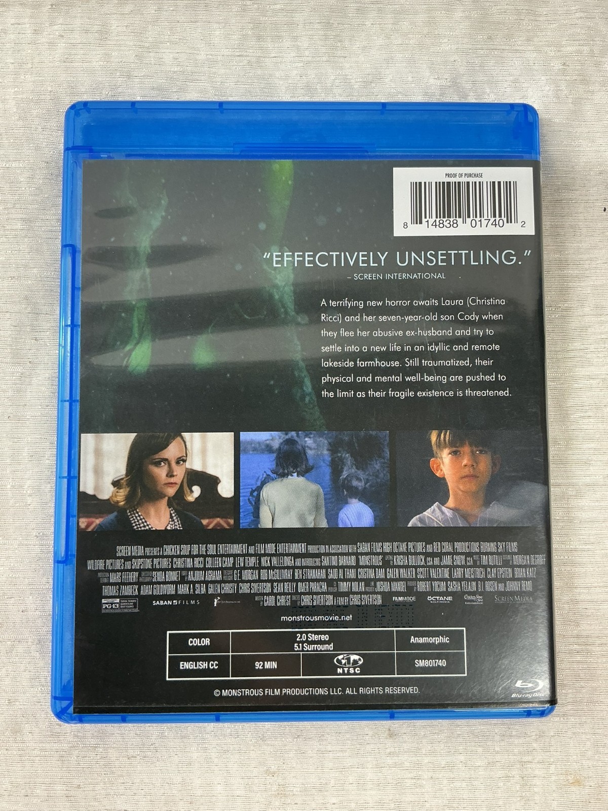 Monstrous (Blu-ray, 2022) Free Shipping!