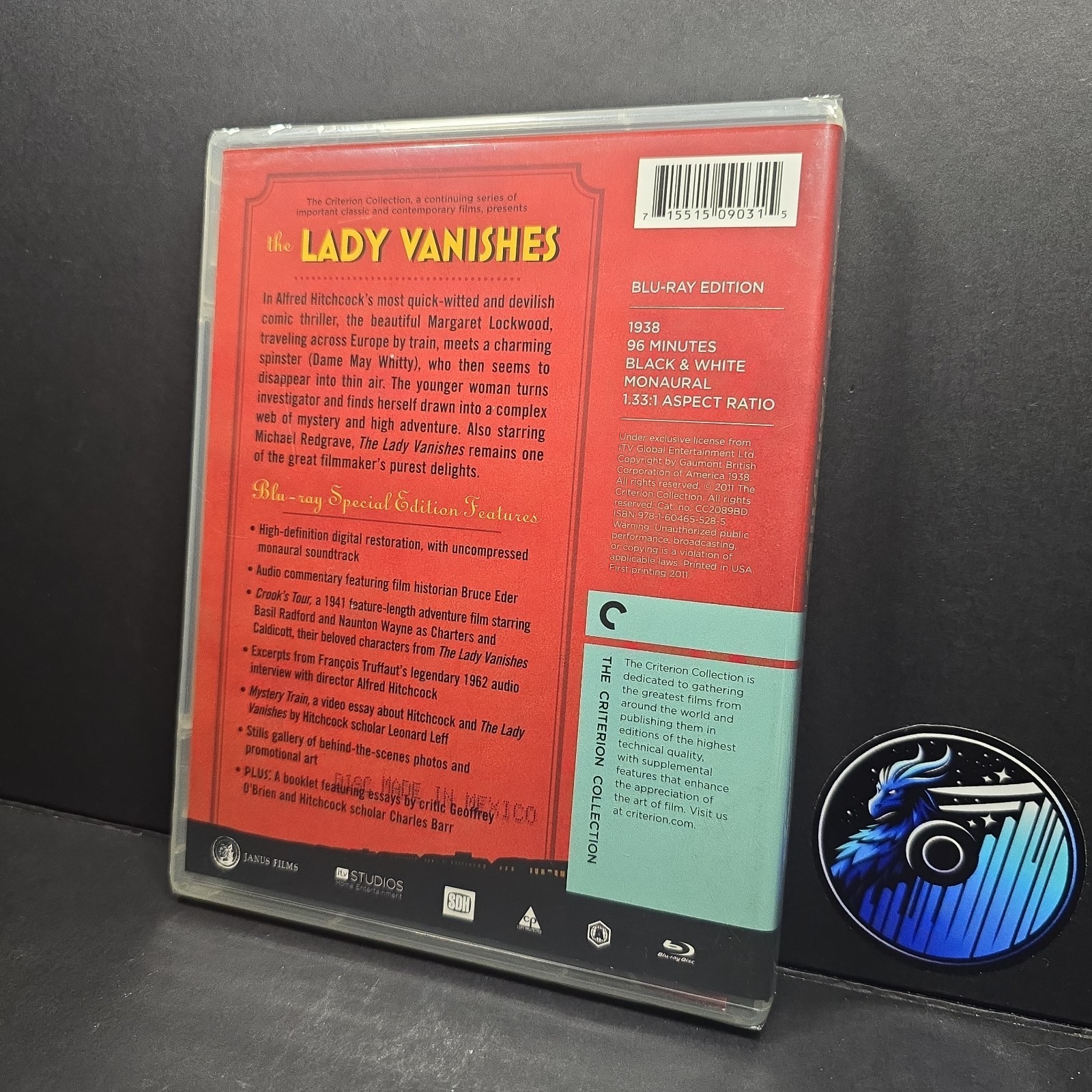 NEW SEALED The Lady Vanishes (Criterion Collection) Blu-ray 1938 Free Shipping