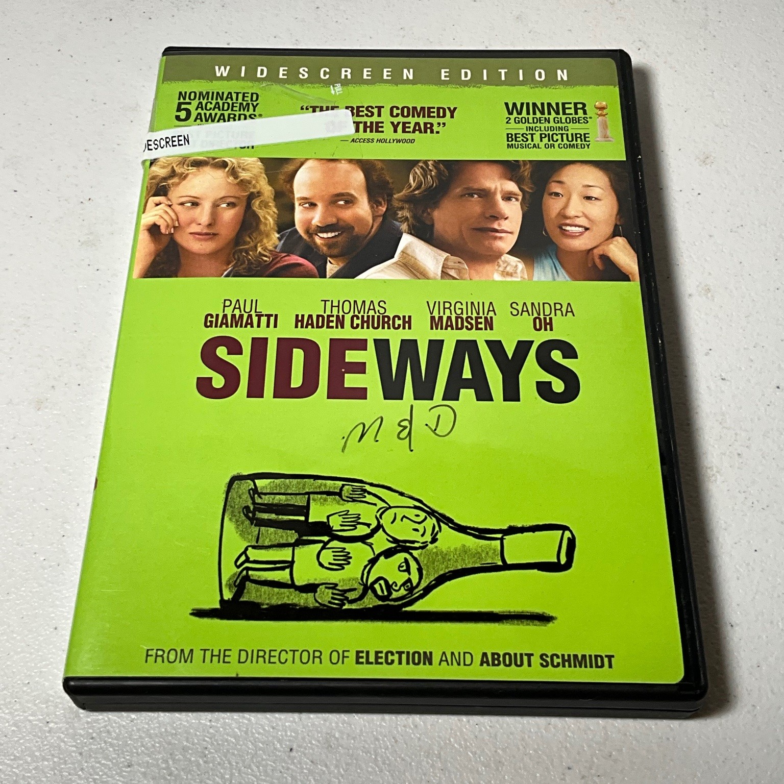 Sideways DVD 2004 Widescreen Paul Giamatti Alexander Payne Comedy Drama