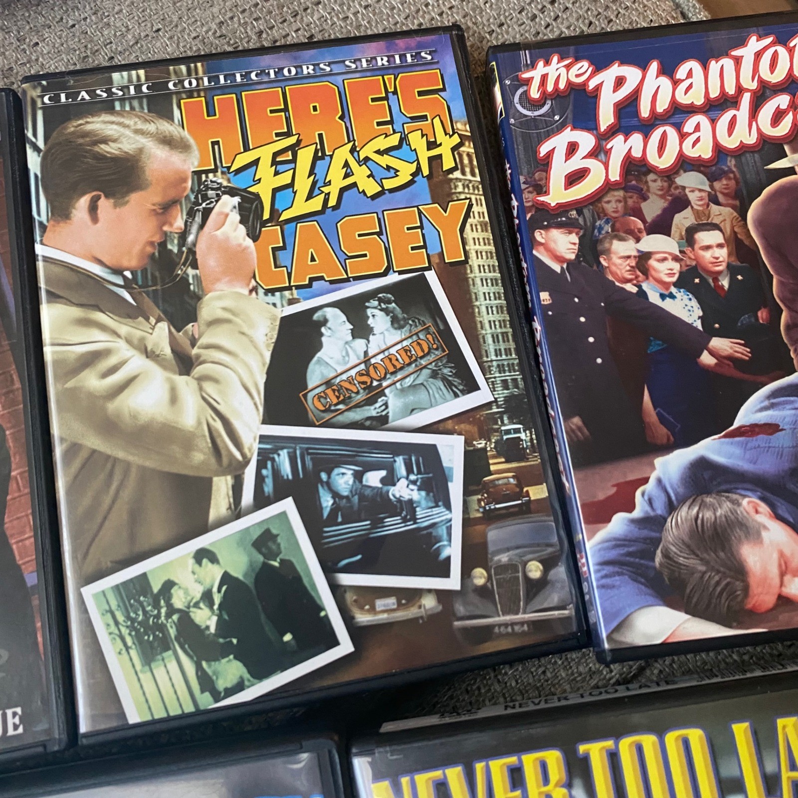 Classic Collectors Series DVD Lot 5 Mystery Crime Films Flash Casey