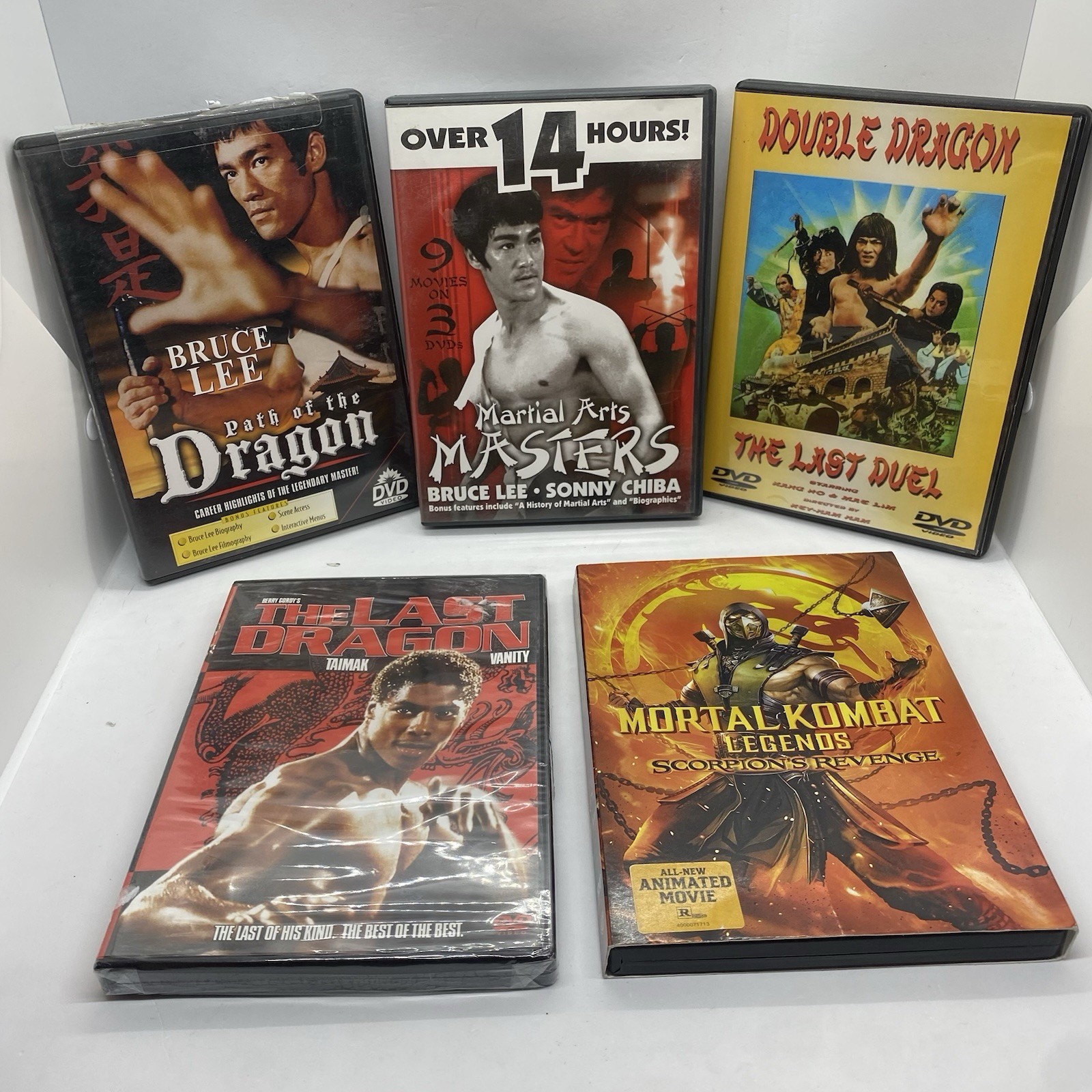 Martial Arts Masters Last Dragon Double Dragon Path Dragon Bruce Lee DVD Lot13