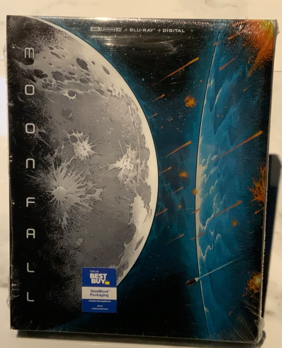Moonfall Limited Edition SteelBook: 4K Ultra HD + Blu Ray + Digital Best Buy