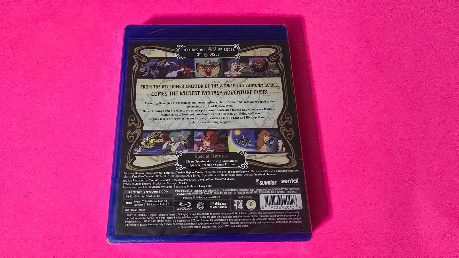 Aura Battler Dunbine Complete Collection Sentai Blu-ray NEW English Japanese