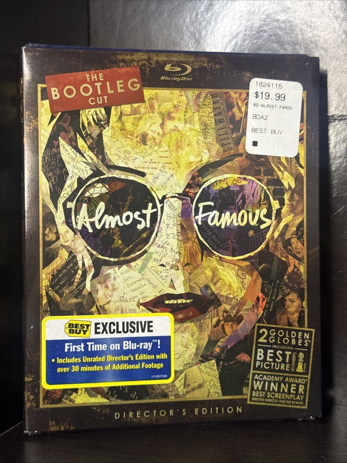 Almost Famous (Blu-ray Disc, 2011) The Bootleg Cut Directors Edition Unrated New