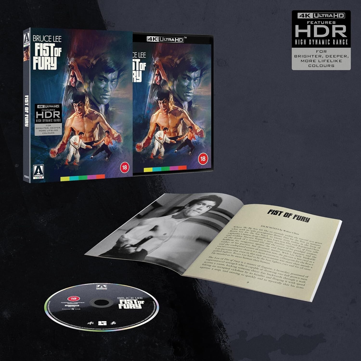 FIST OF FURY [4K UHD Blu-ray] (1971) Arrow Video UK Limited Edition Bruce Lee
