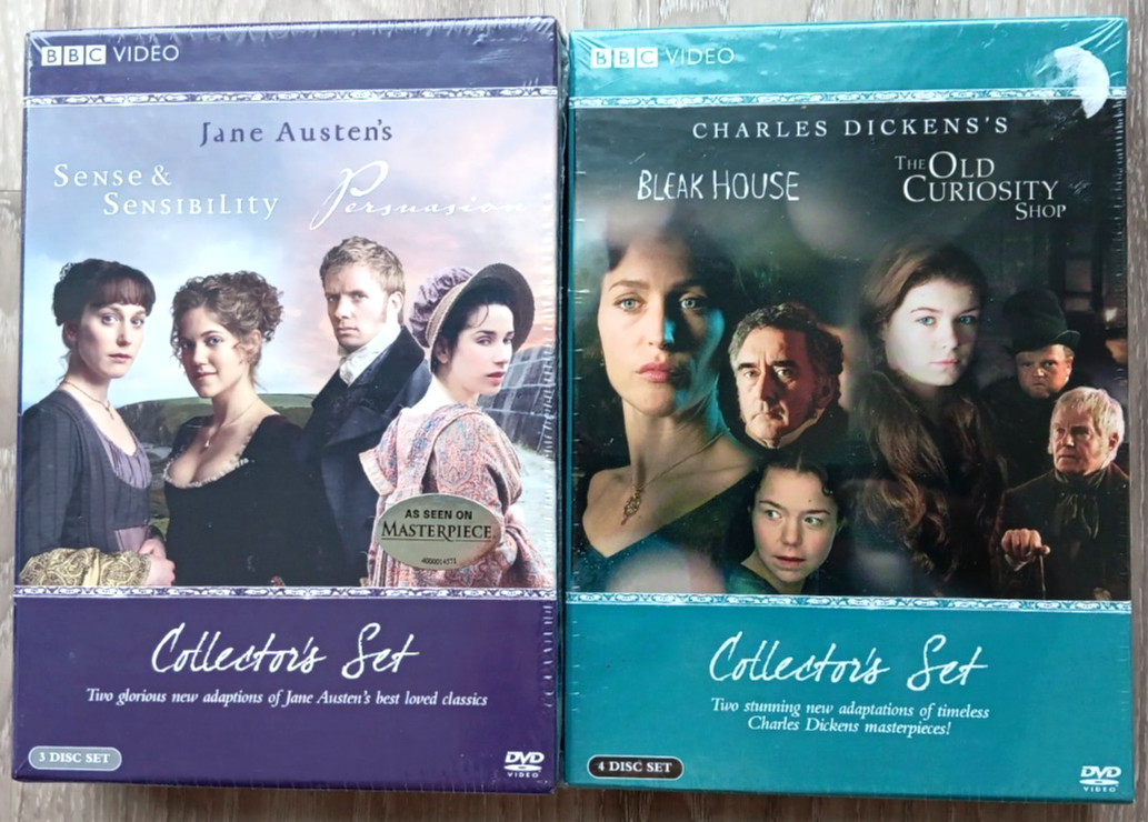 BBC Jane Austen & Charles Dickens DVD Sense & Sensibility, Persuasion – READ