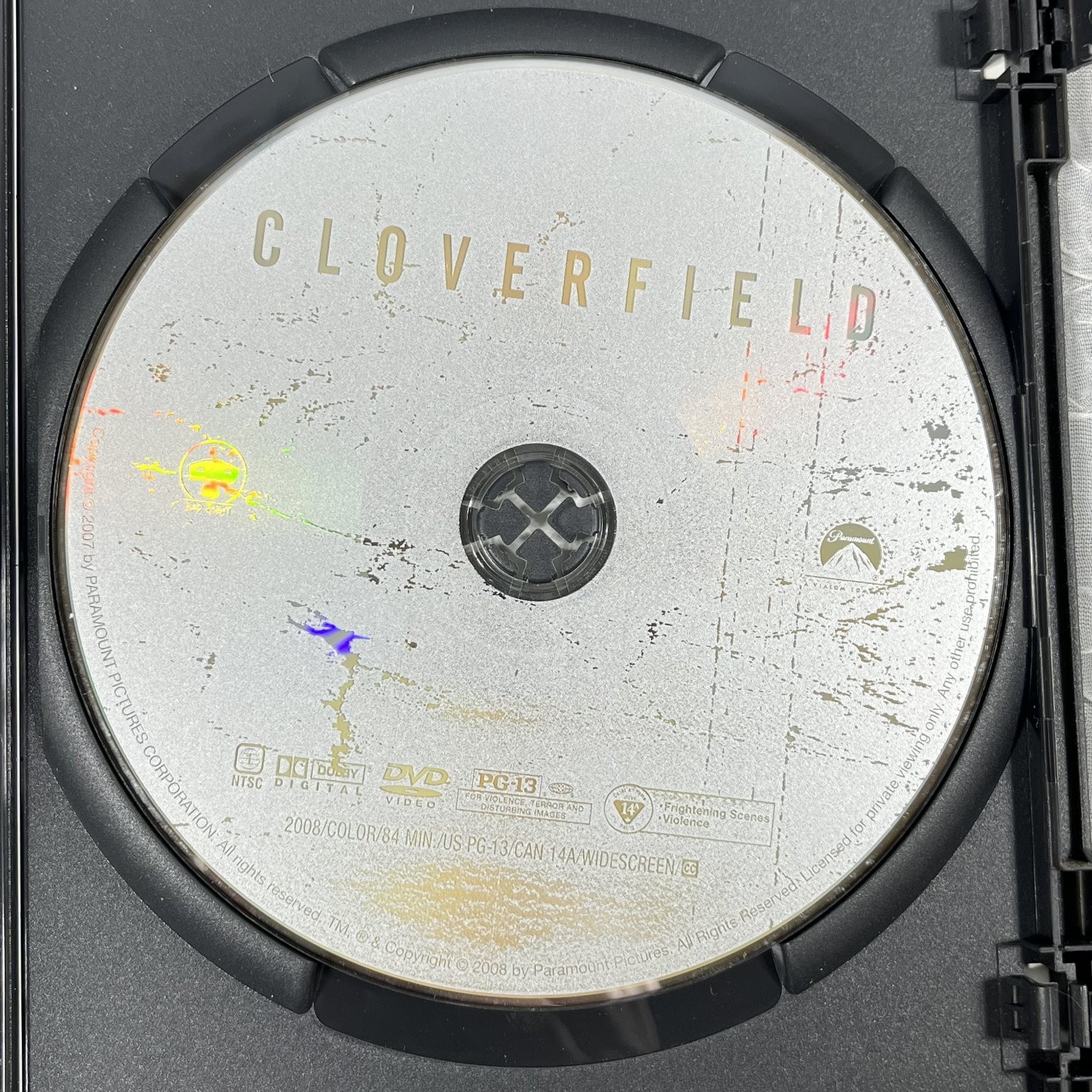 Cloverfield DVD 2008 Widescreen Director Matt Reeves J.J. Abrams