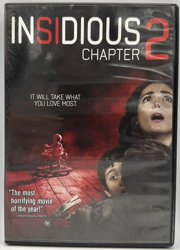 Insidious Chapter 2 DVD Widescreen Patrick Wilson Rose Byrne Barbara Hershey