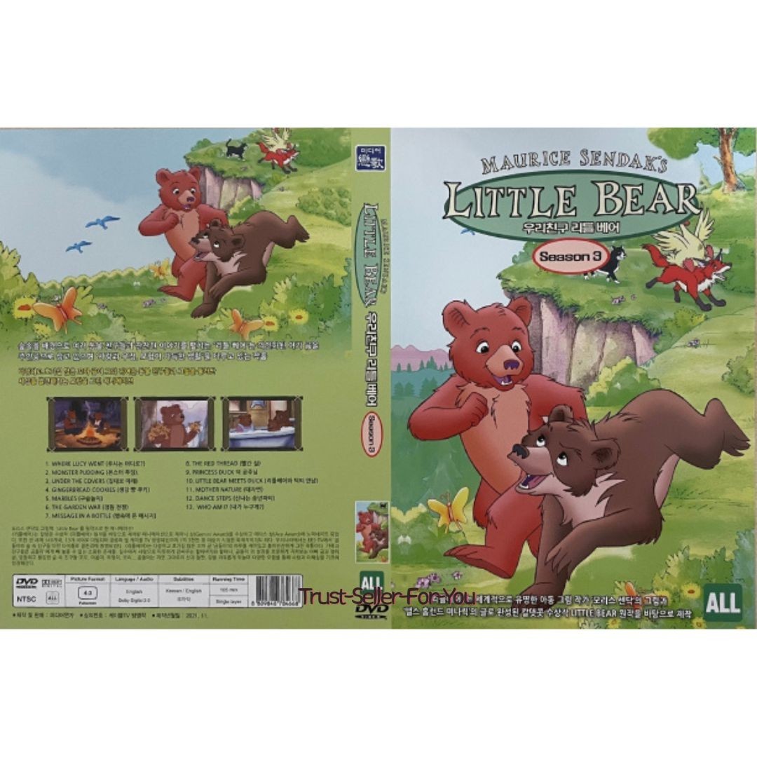 Little Bear Seasons 1 2 3 DVD Set(3 Disc, 3 Cases) 1995–2003 Maurice Sendak’s