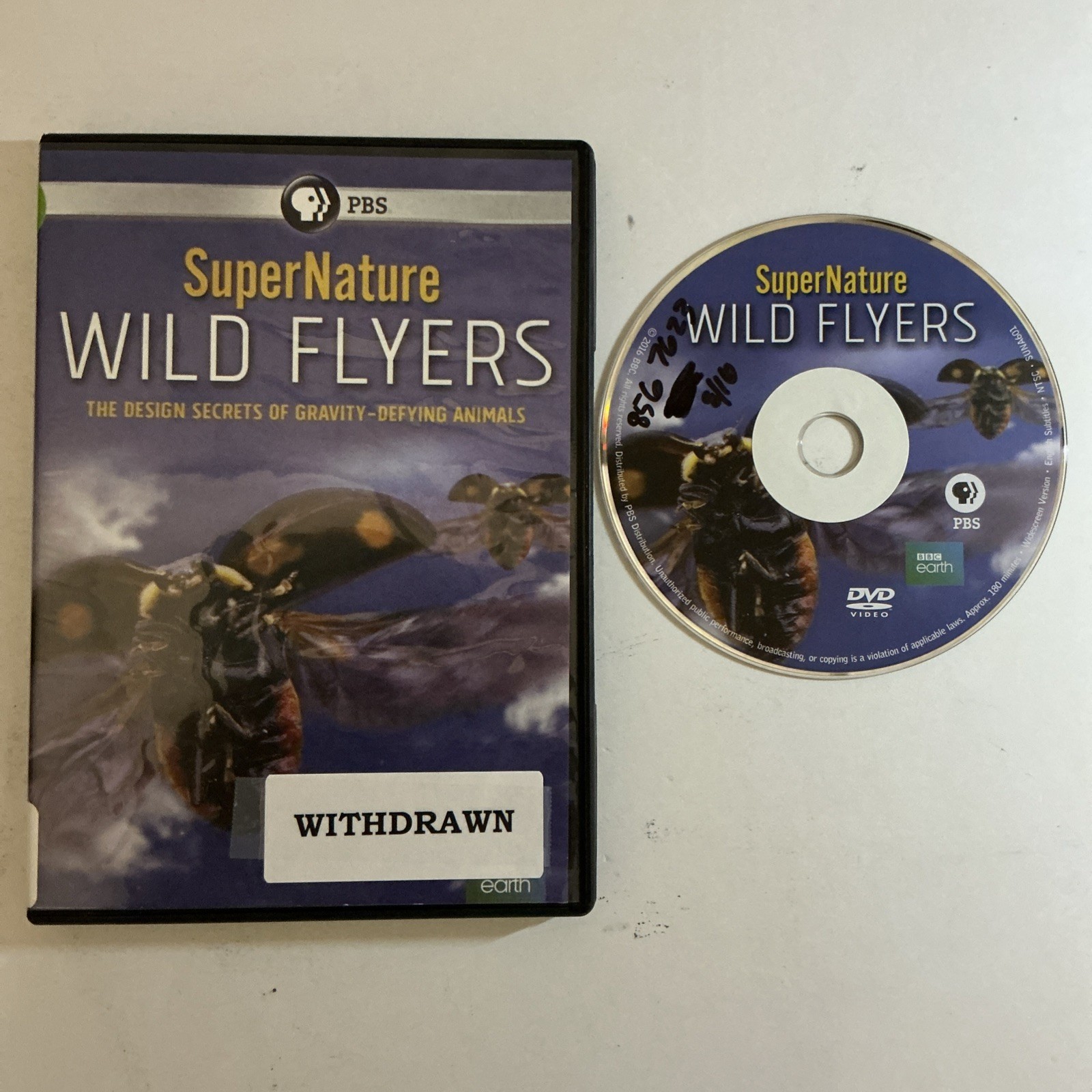 SuperNature: Wild Flyers DVD 2016 PBS BBC Earth Animals Flight Nature EX-LIBRARY