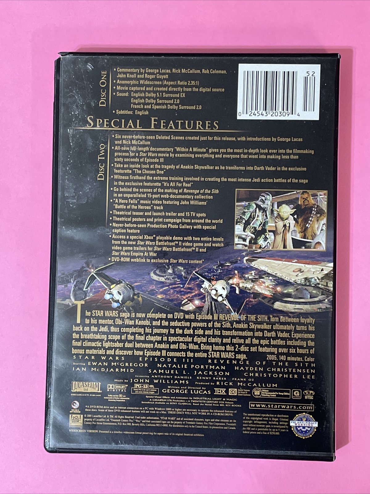 Star Wars: Episode III – Revenge of the Sith ABIS (DVD, 2005, 2-Disc Set)