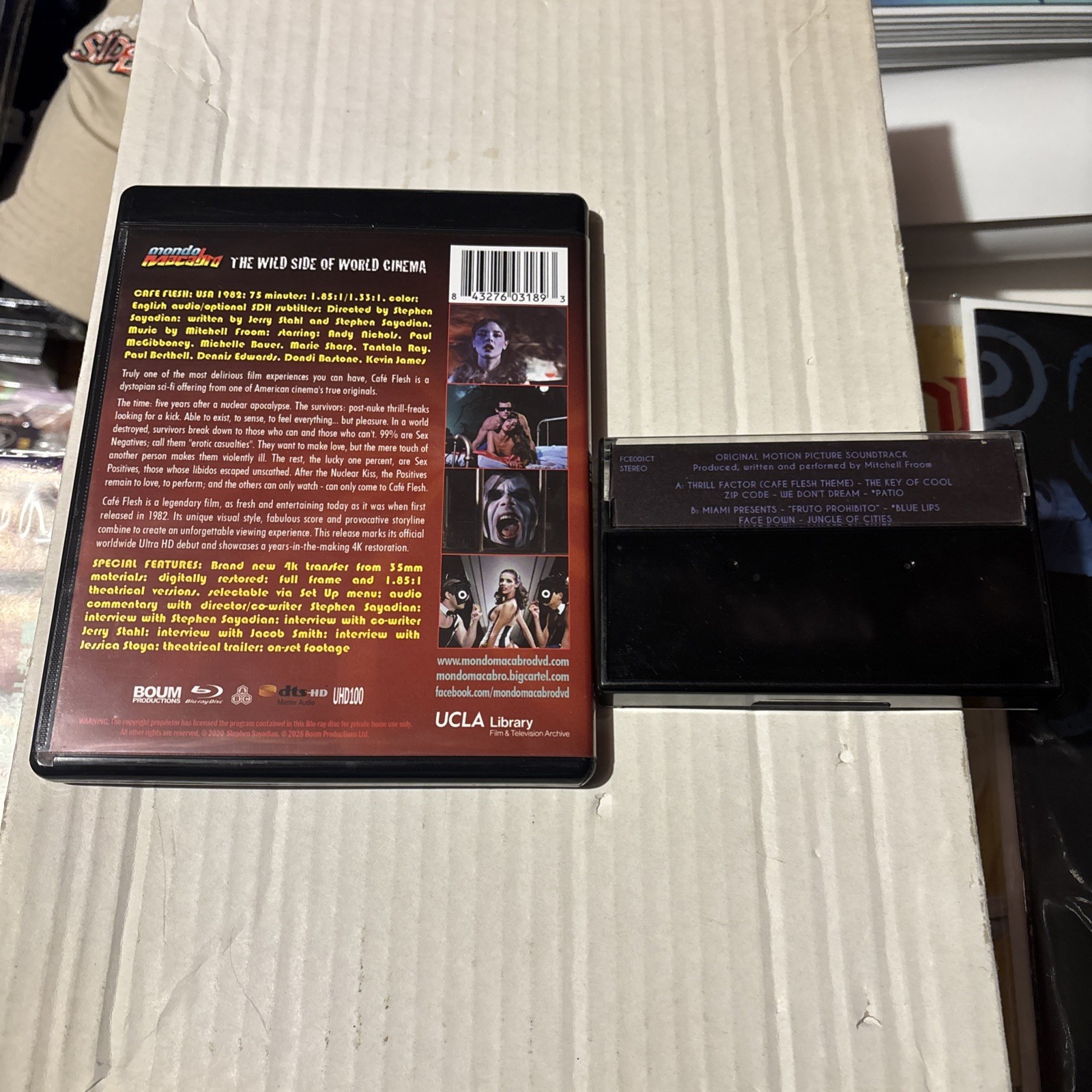 Cafe Flesh (1982) 4K UHD + Limited OST Cassette Tape!! Mondo Macabro!!