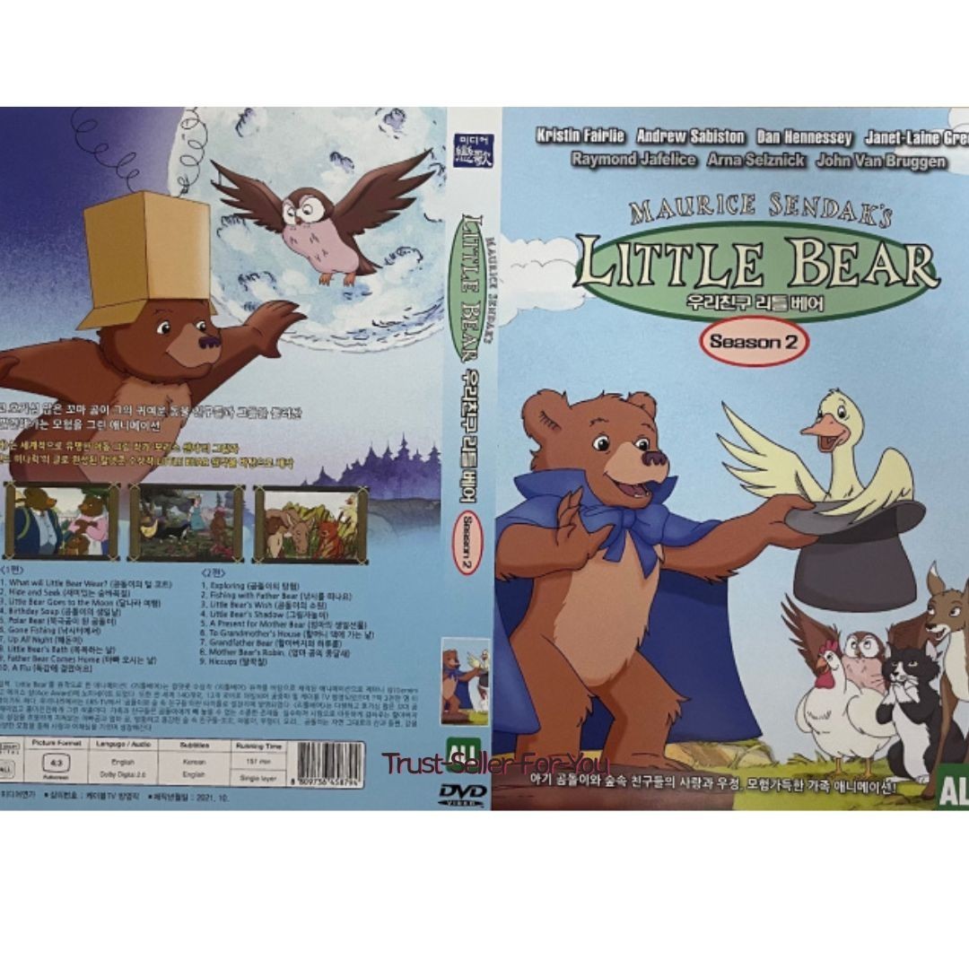Little Bear Seasons 1 2 3 DVD Set(3 Disc, 3 Cases) 1995–2003 Maurice Sendak’s