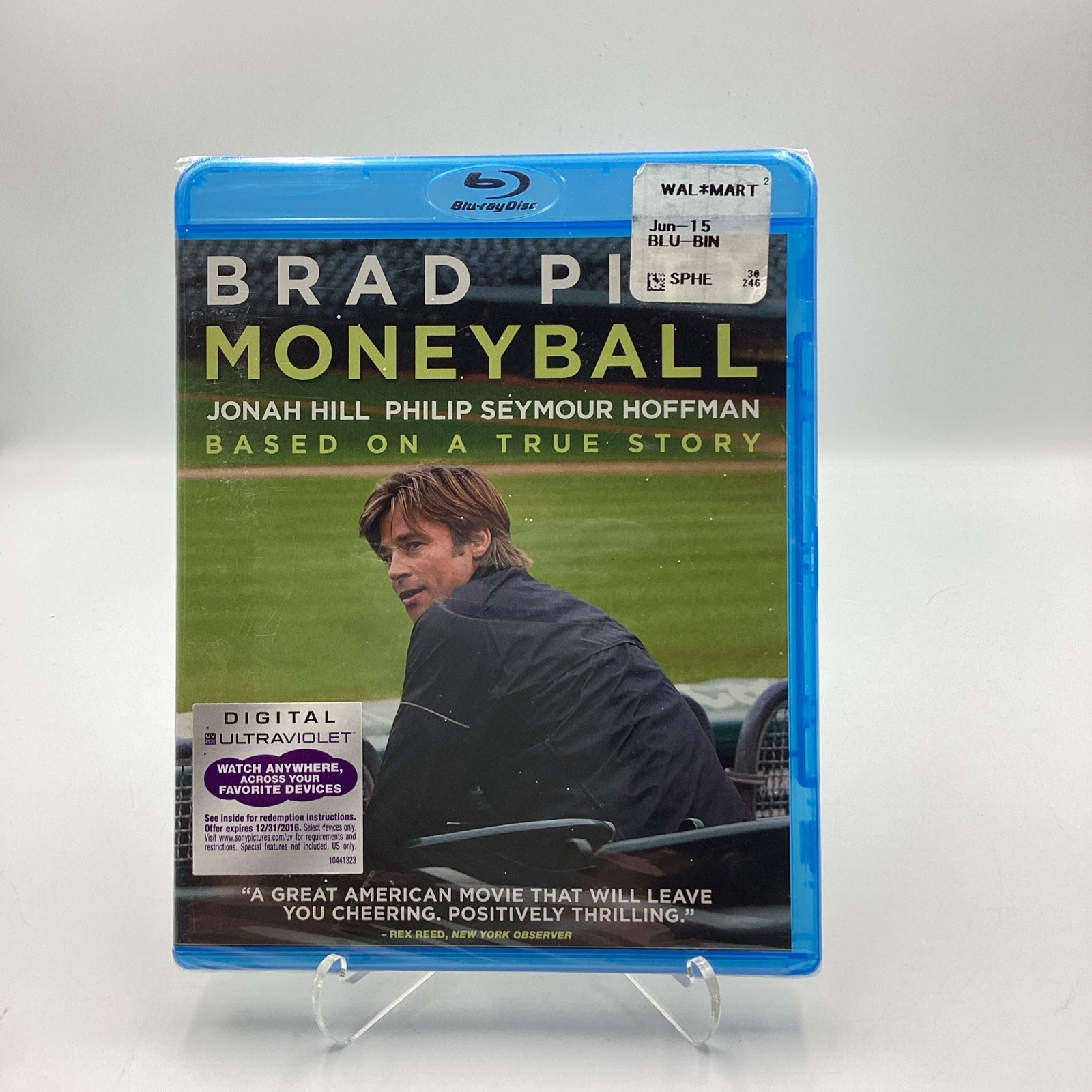 Moneyball (Blu-ray, 2011) Brad Pitt Jonah Hill Philip Seymour Hoffman NEW SEALED