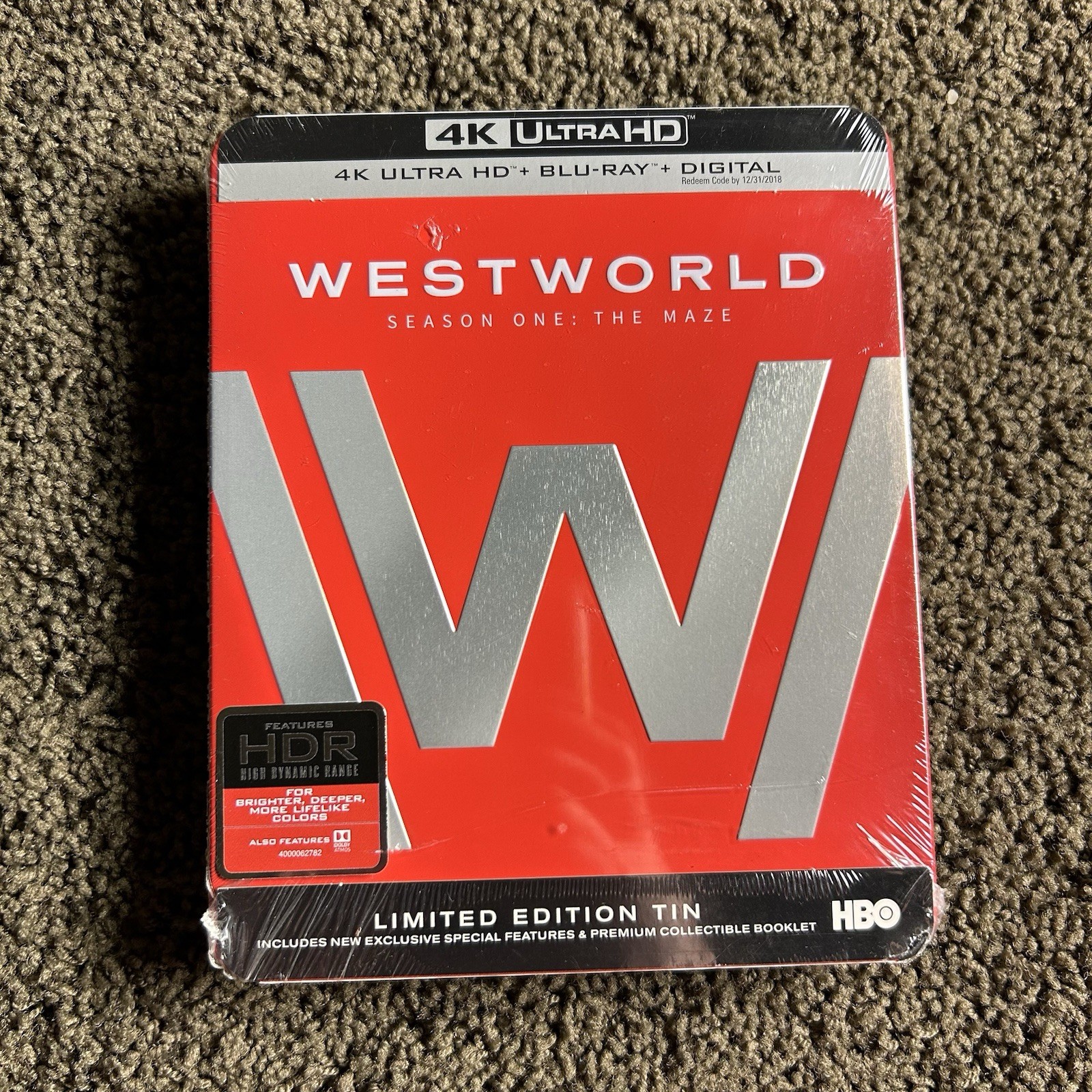 Westworld Season 1 4K Ultra HD+Blu-Ray Limited Edition Steelbook Tin NEW Sealed