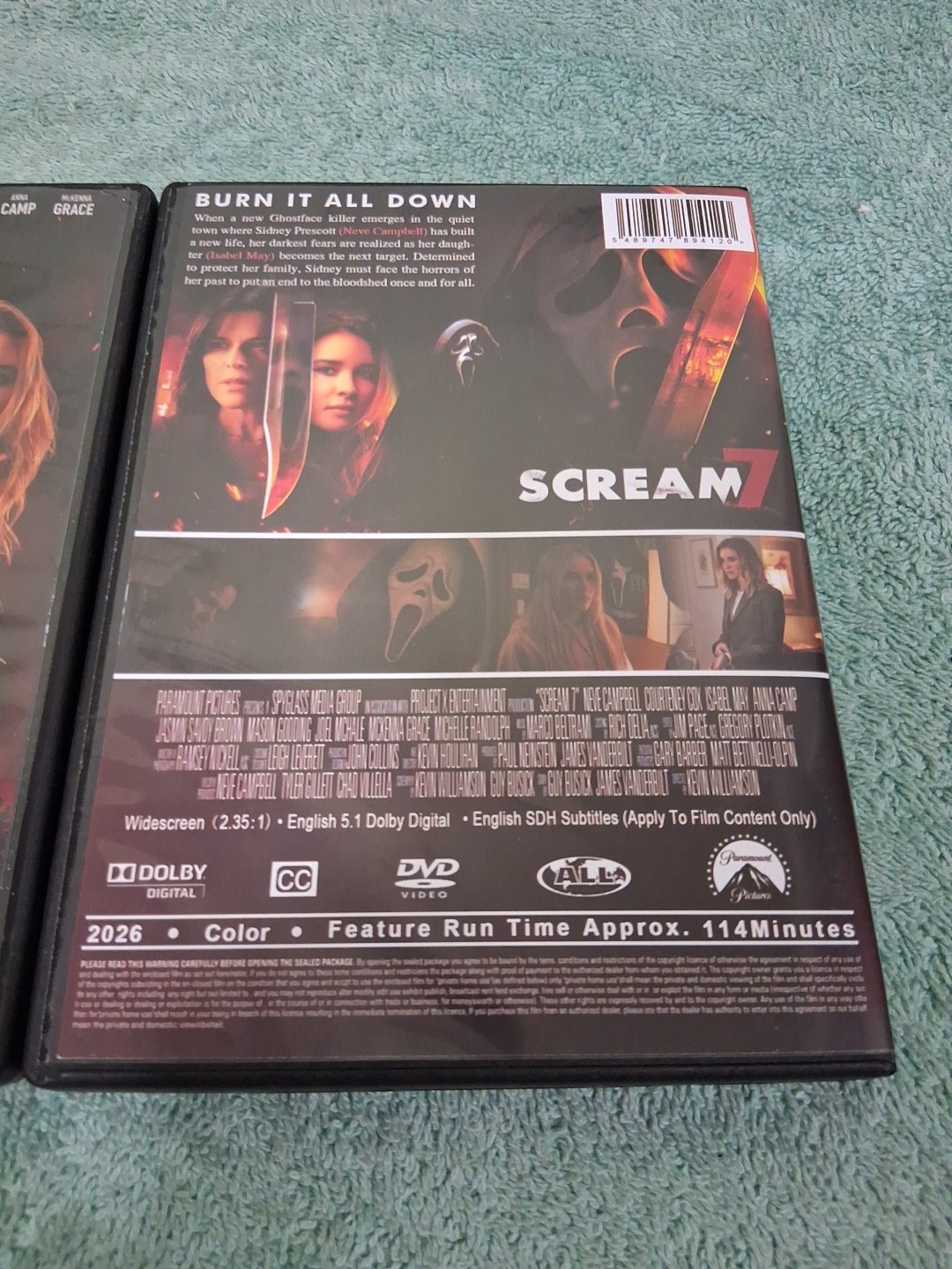 Scream 7 (DVD) (2026) (NEW) Unsealed
