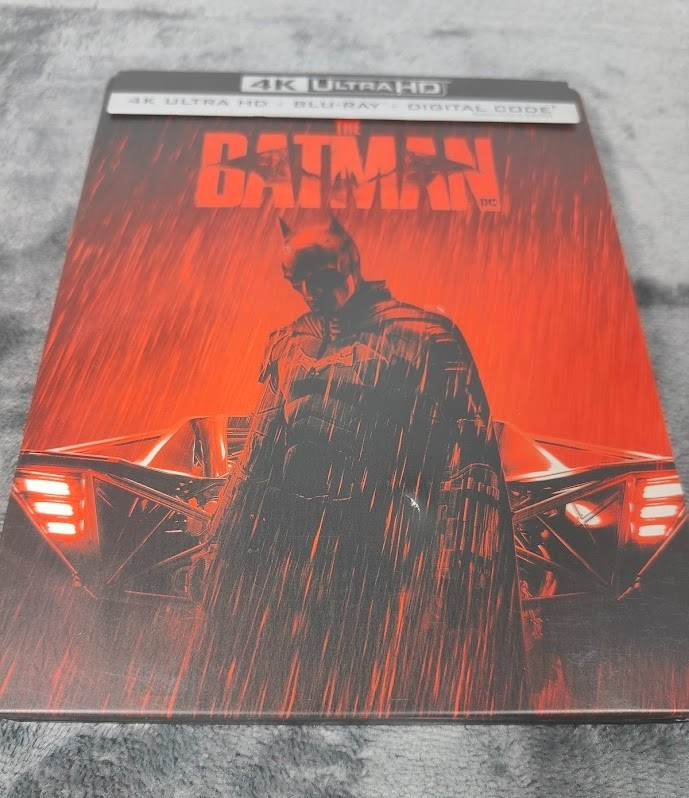 The Batman Exclusive SteelBook (4K Ultra HD+Blu-ray, 3-Disc Set, 2024) Dented