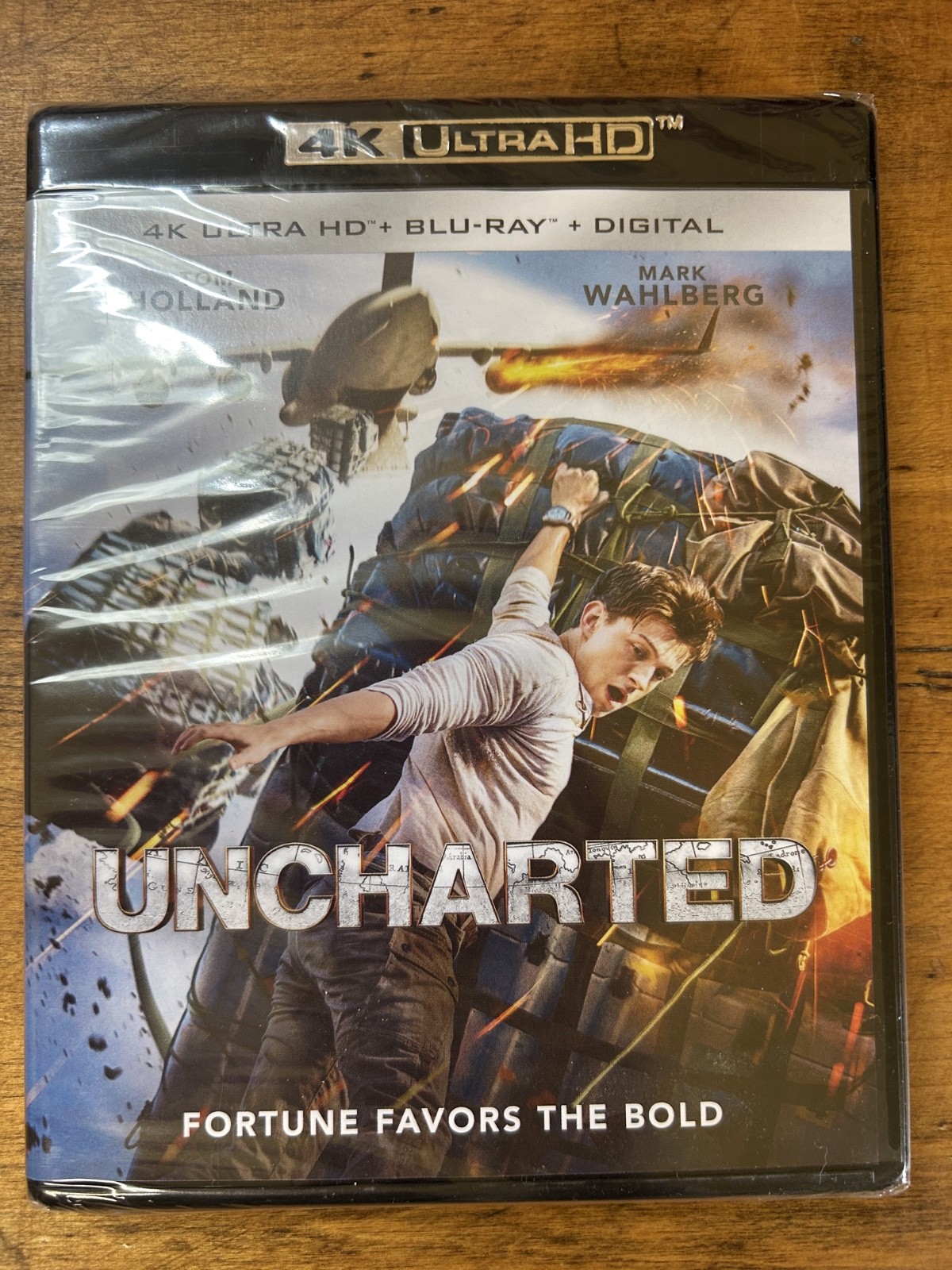Uncharted (4K Ultra HD + BLU-RAY + DIGITAL) BRAND NEW SEALED – NO SLIP CVR