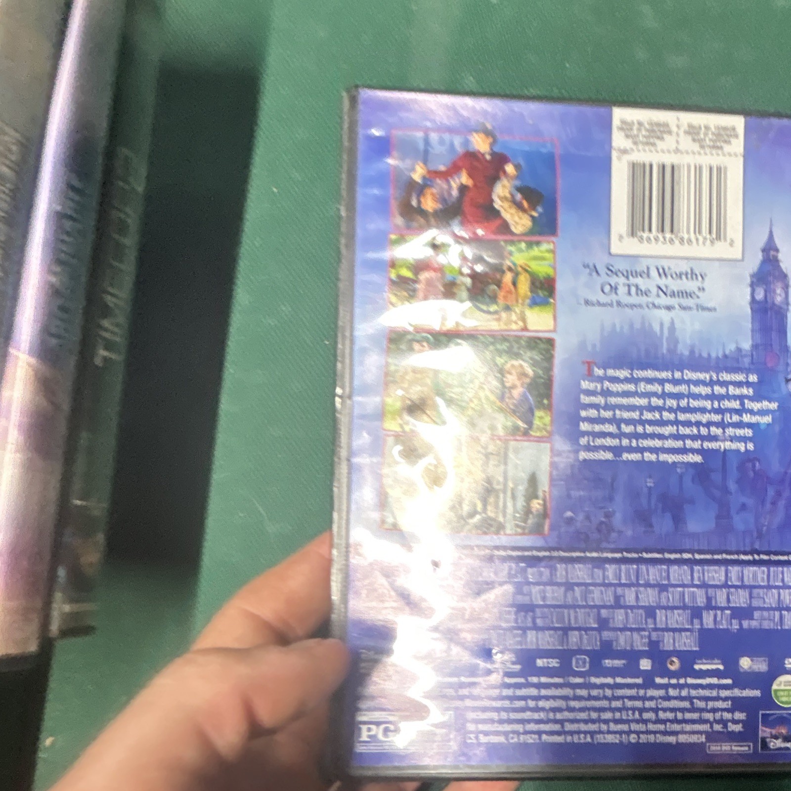 Disney Mary Poppins Returns DVD Movie PG 131 min English w/ Subtitles Tall Case