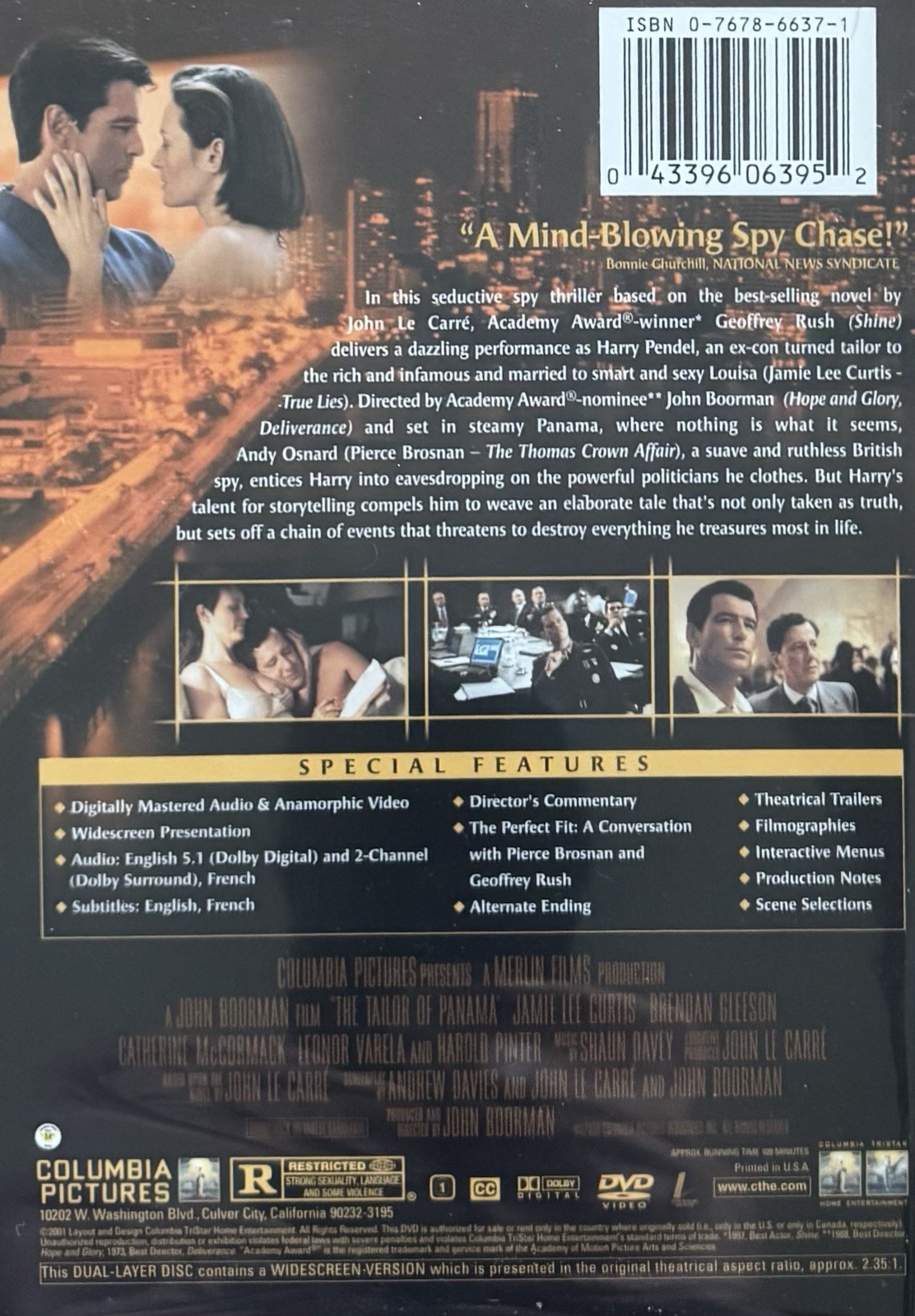 The Tailor of Panama (Brosnan, Rush; Boorman, 2001). DVD