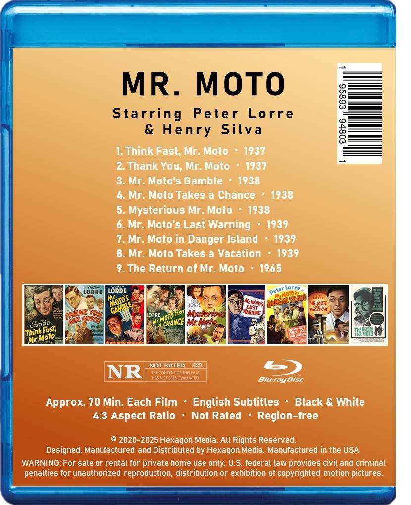 Mr. Moto Complete 9-Film Collection [1 Blu-ray Disc]