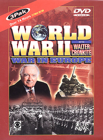 World War II War in Europe with Walter Cronkite 3 Disc DVD Box Set CBS News *NEW