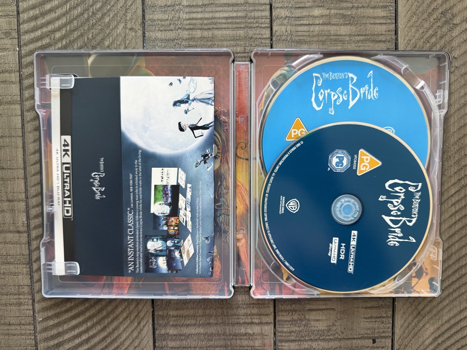 Corpse Bride Ultimate SteelBook Collector’s Edition 4K + Blu-ray Region Free