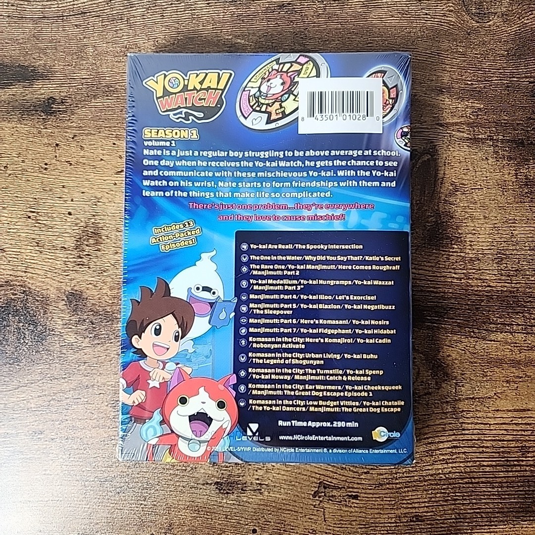 NEW & SEALED YO KAI WATCH SEASON 1 DVD + COMIC BOOK LIMITED EDITION GIFT SET
