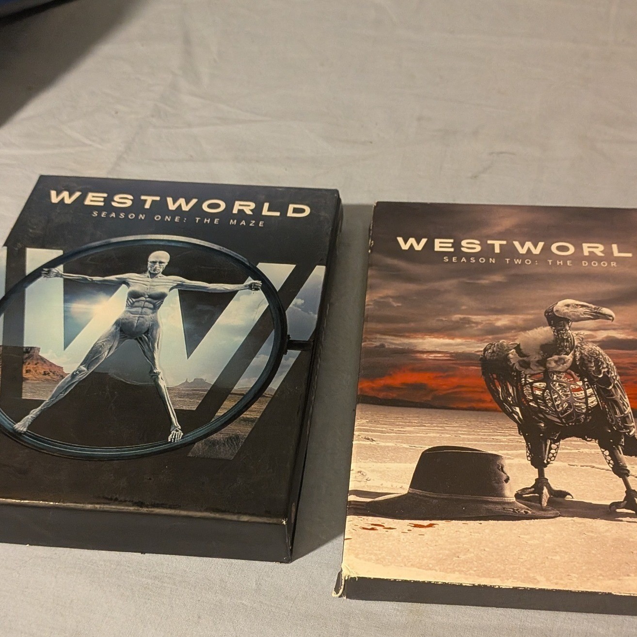 Westworld Seasons 1 and 2 Blu-ray DVD Bundle HBO Sci-Fi Series Maze Door