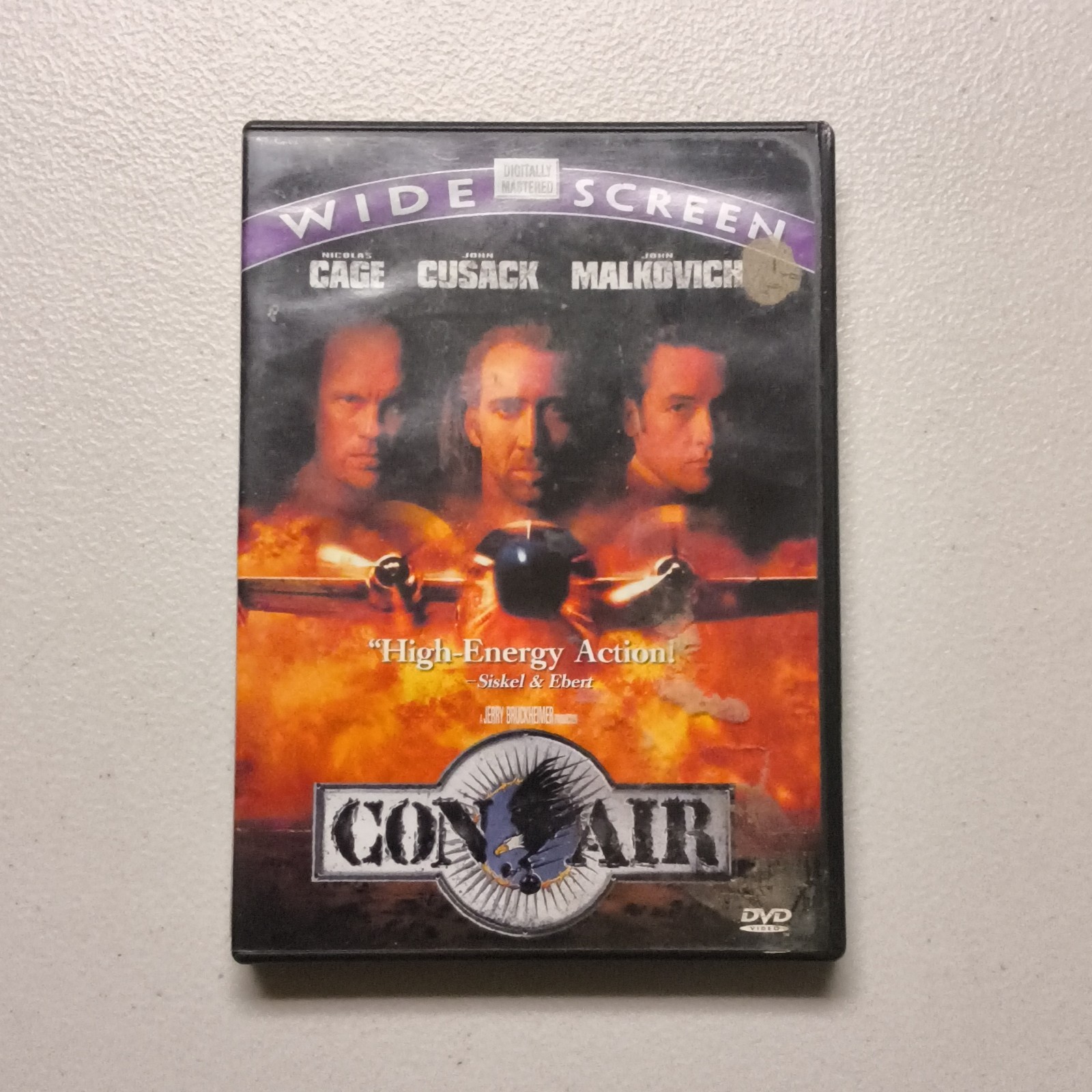 Touchstone Home Video Con Air DVD Widescreen Subtitles Cage Cusack R 115min