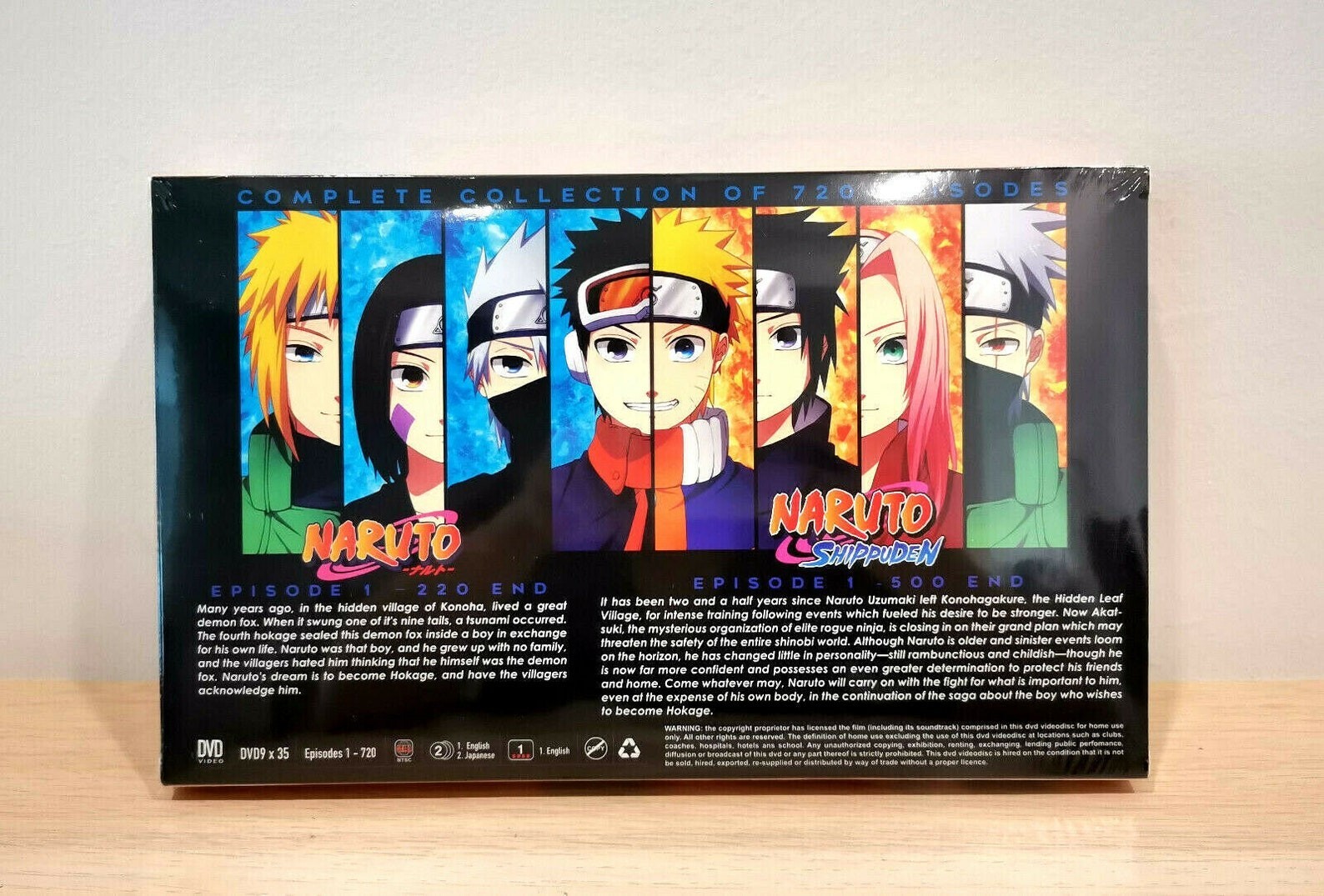 ENGLISH DUBBED DVD Naruto Shippuden Complete Vol 1-720 End Bonus 11 Movies