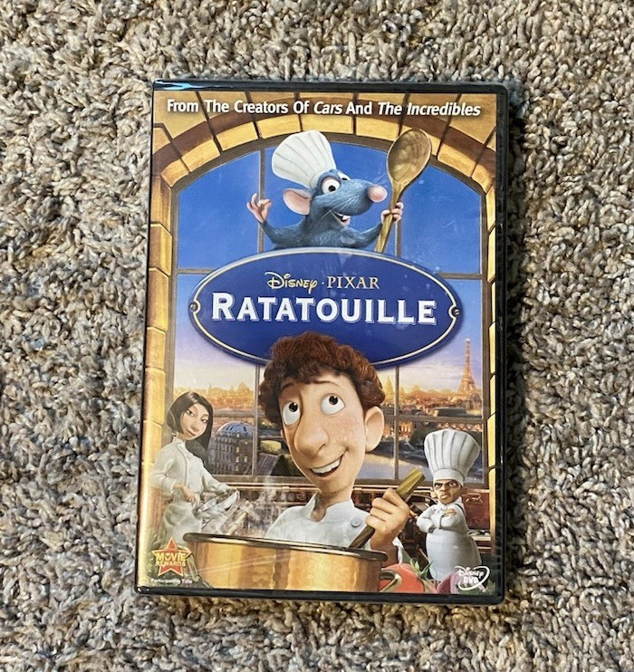 Disney Pixar Ratatouille DVD G 2007 Deleted Scenes English Tall DVD Case NTSC