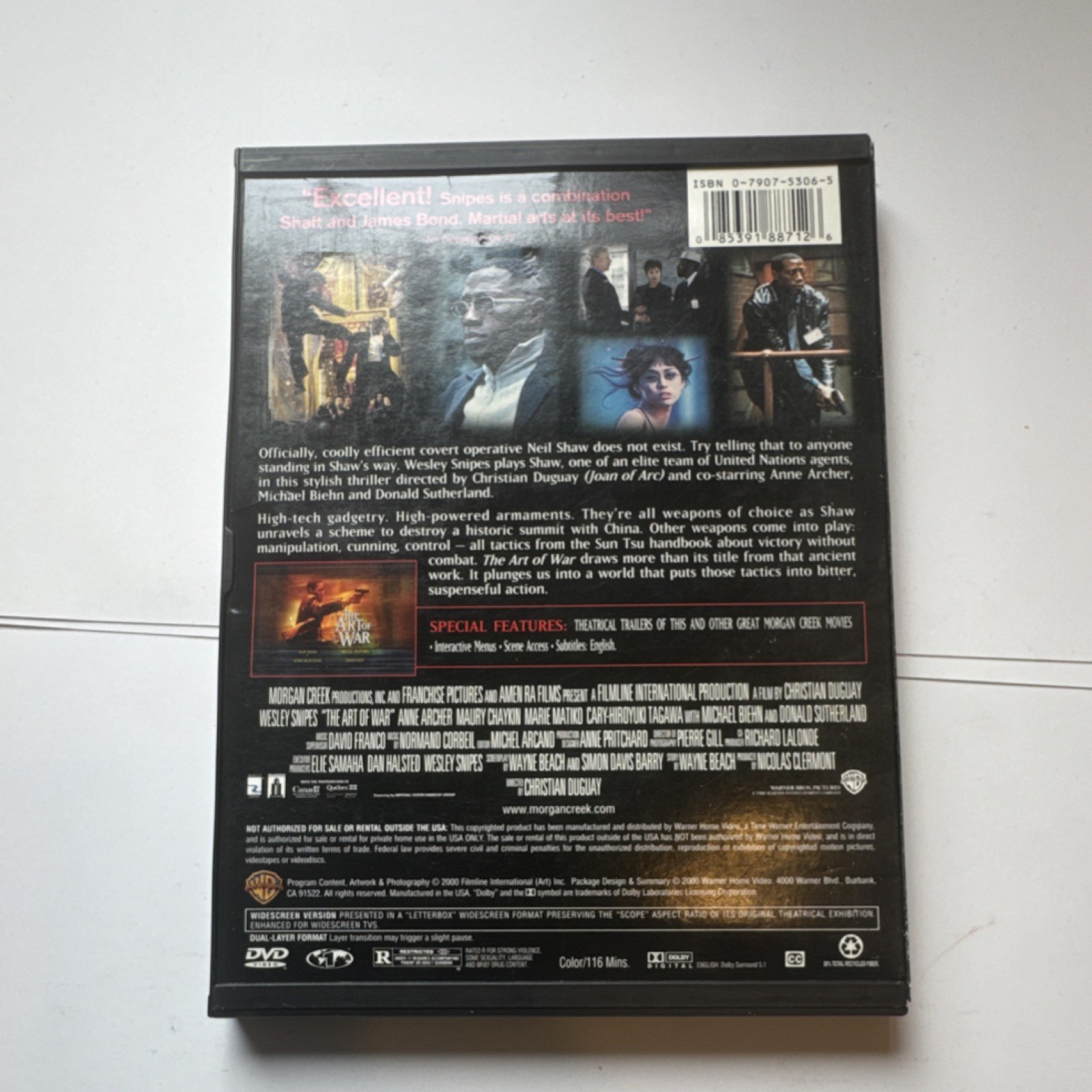 The Art of War Wesley Snipes DVD R 116 min Action Interactive Menus Scene Access