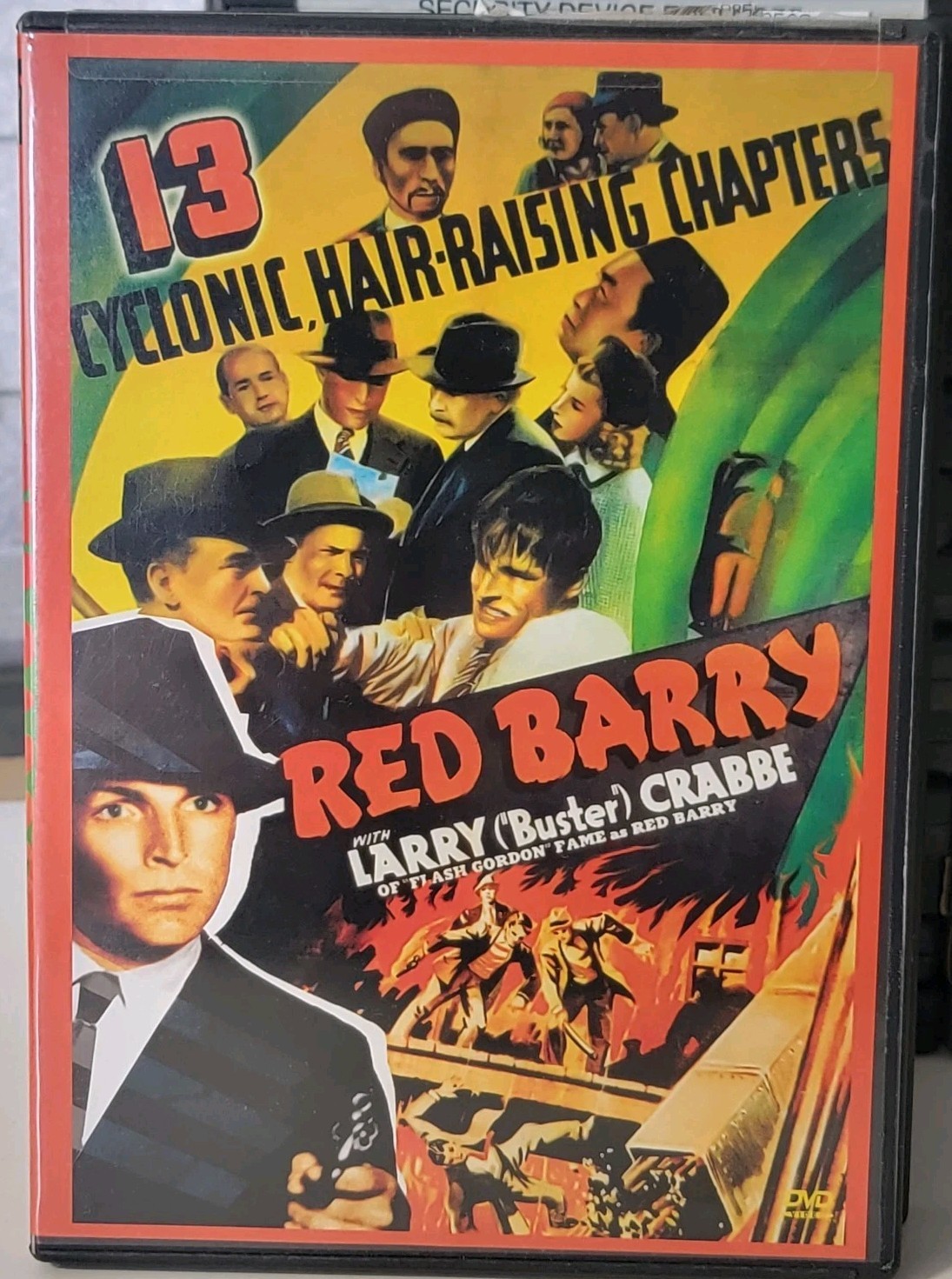 Red Barry, DVD 13 Cyclonic Hair Raising Chapters Larry Crabbe 2 Disc DVD 1938