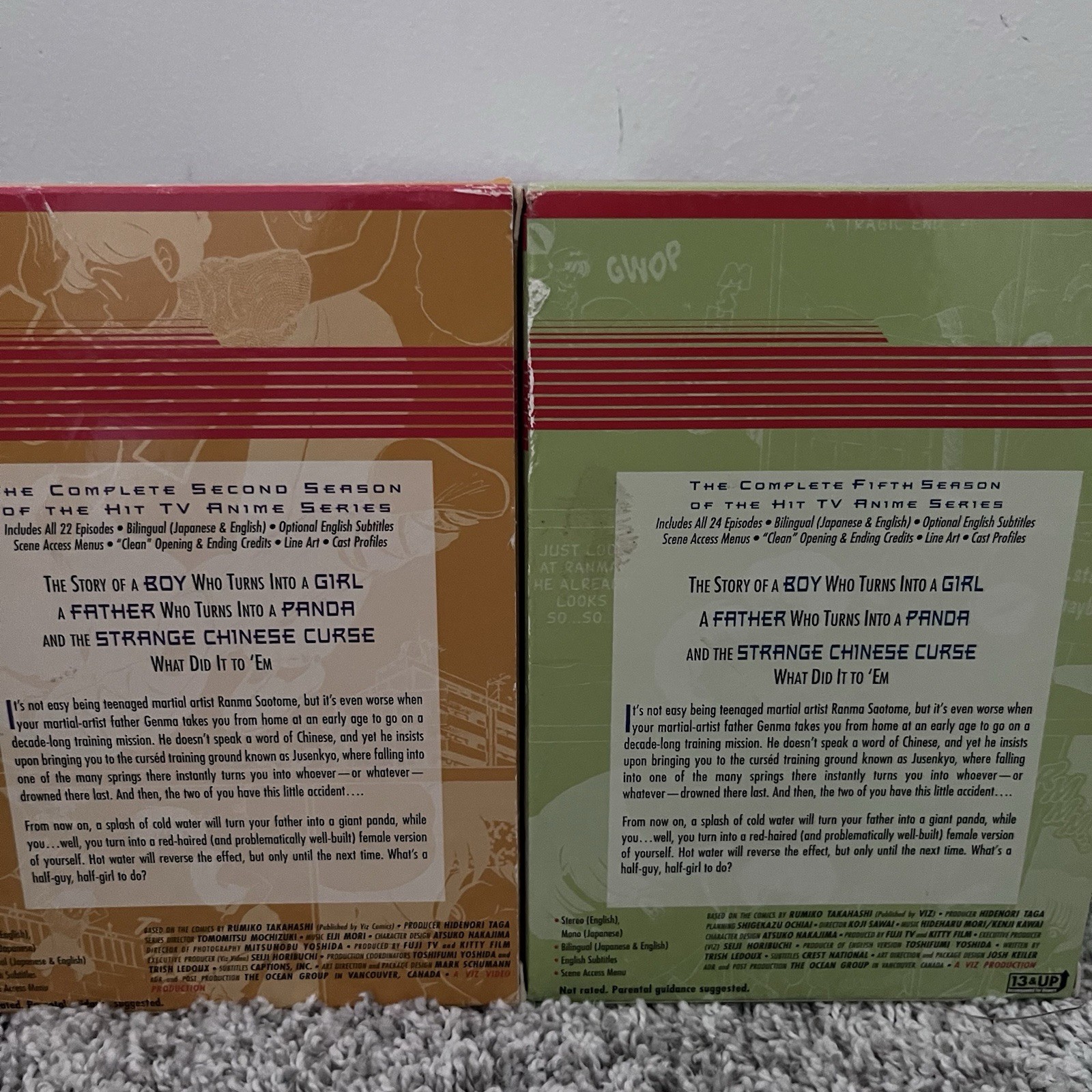 Ranma 1/2 Complete Collection DVD Box Sets Seasons 1-7 Movies 1 2 3 4 5 6 7