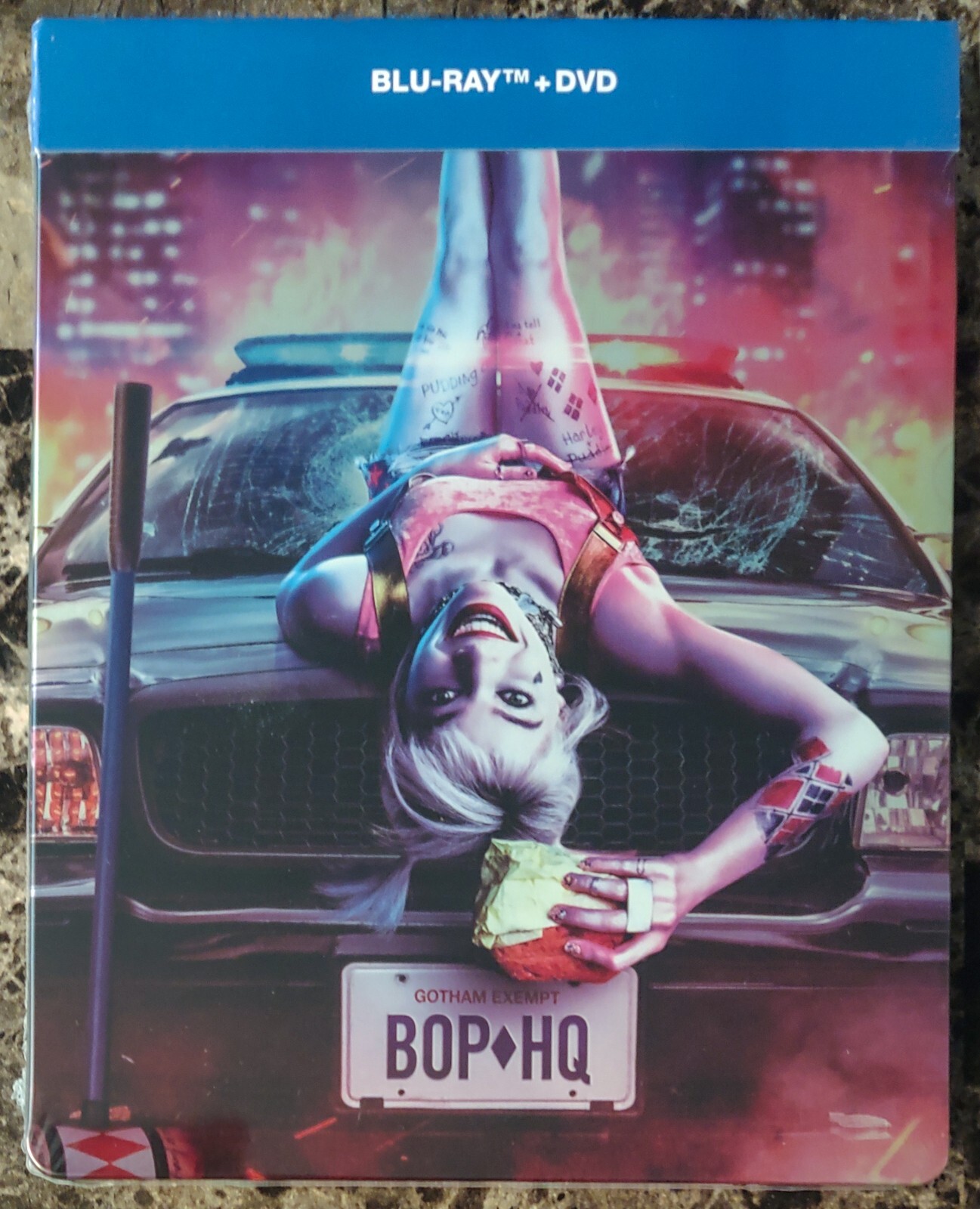NEW Birds of Prey Harley Quinn Blu-ray DVD 2-Disc Set Steelbook Mexico Import