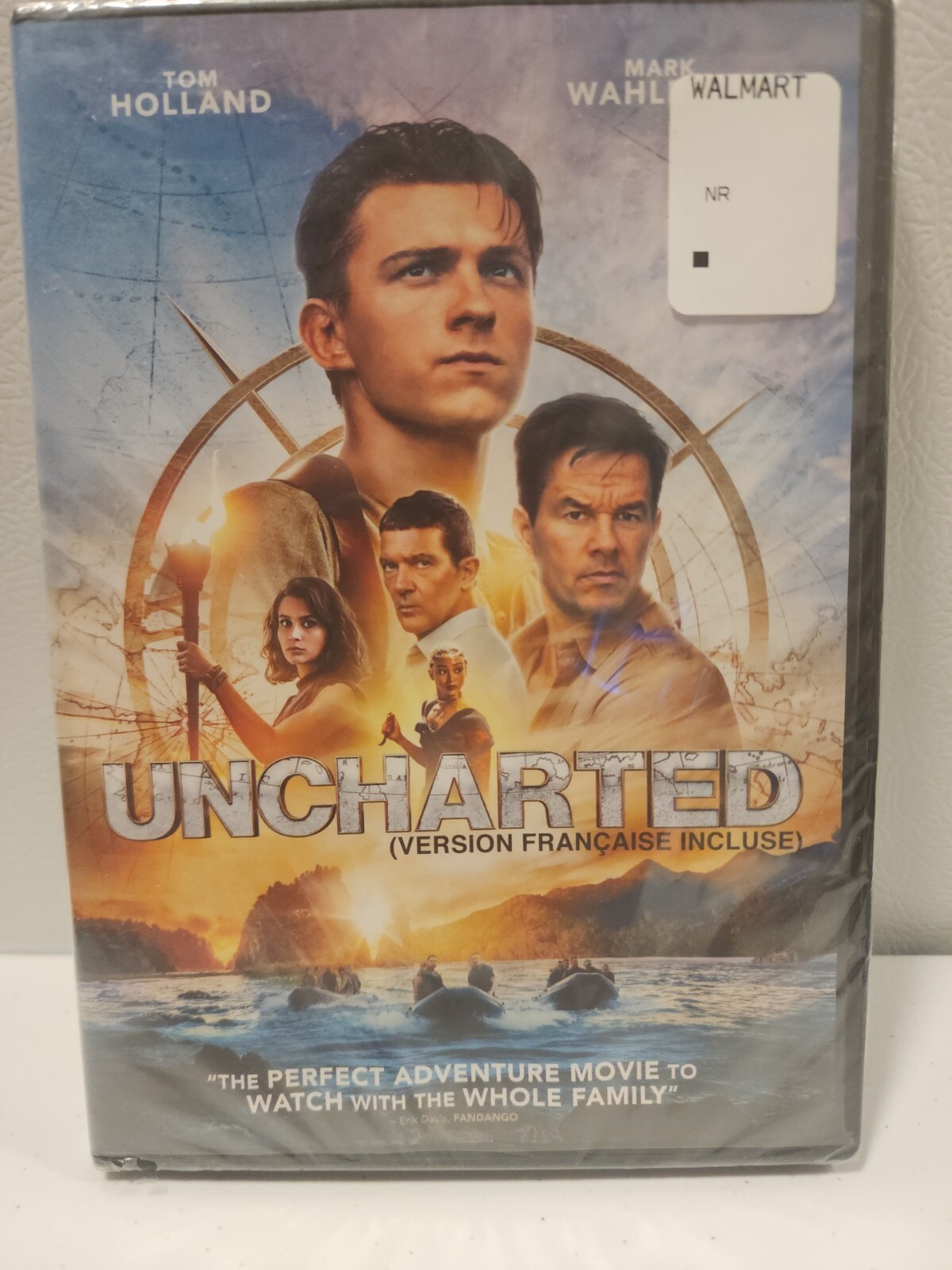 NEW Sealed Uncharted (DVD, 2022) MARK WAHLBURG Tom Holland Antonio Banderas
