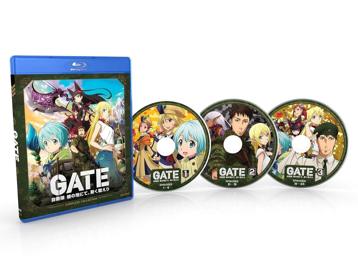 Gate Blu-ray Magic/Fantasy Anime Complete Series Eng Sub+Dub NEW 24-Eps Freeship