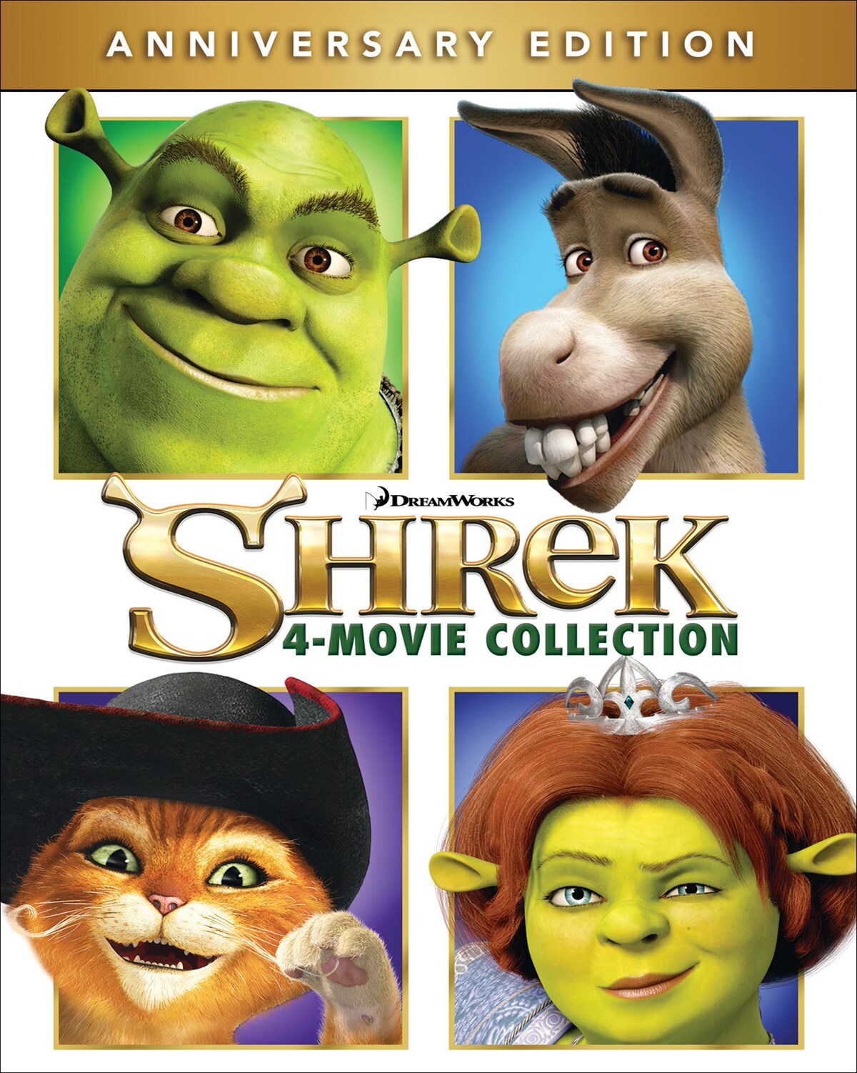 Shrek The 4-movie Collection Blu-ray Mike Myers NEW