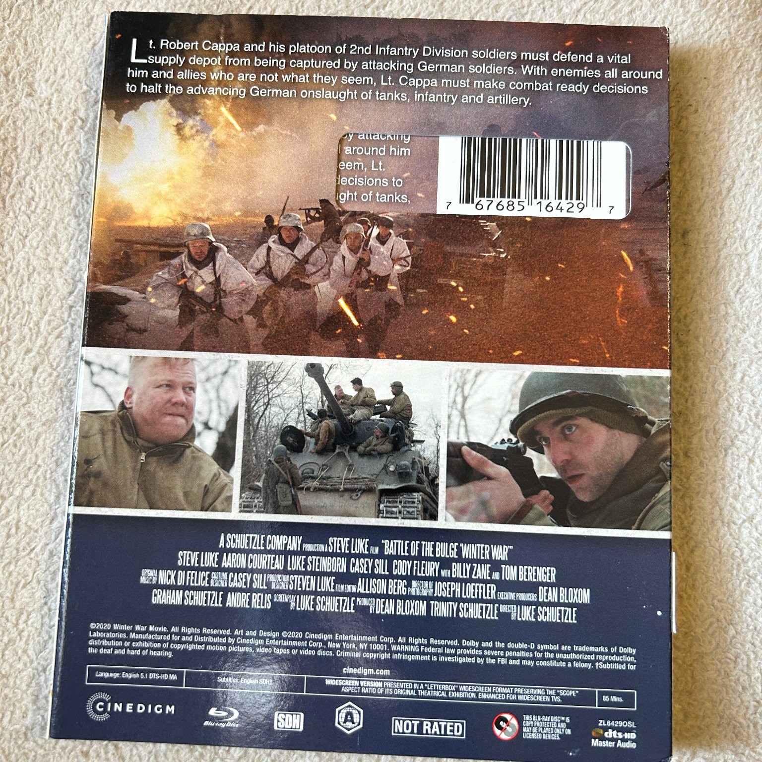 Battle of the Bulge Winter War Blu-ray 2020 Tom Berenger Billy Zane Steven Luke