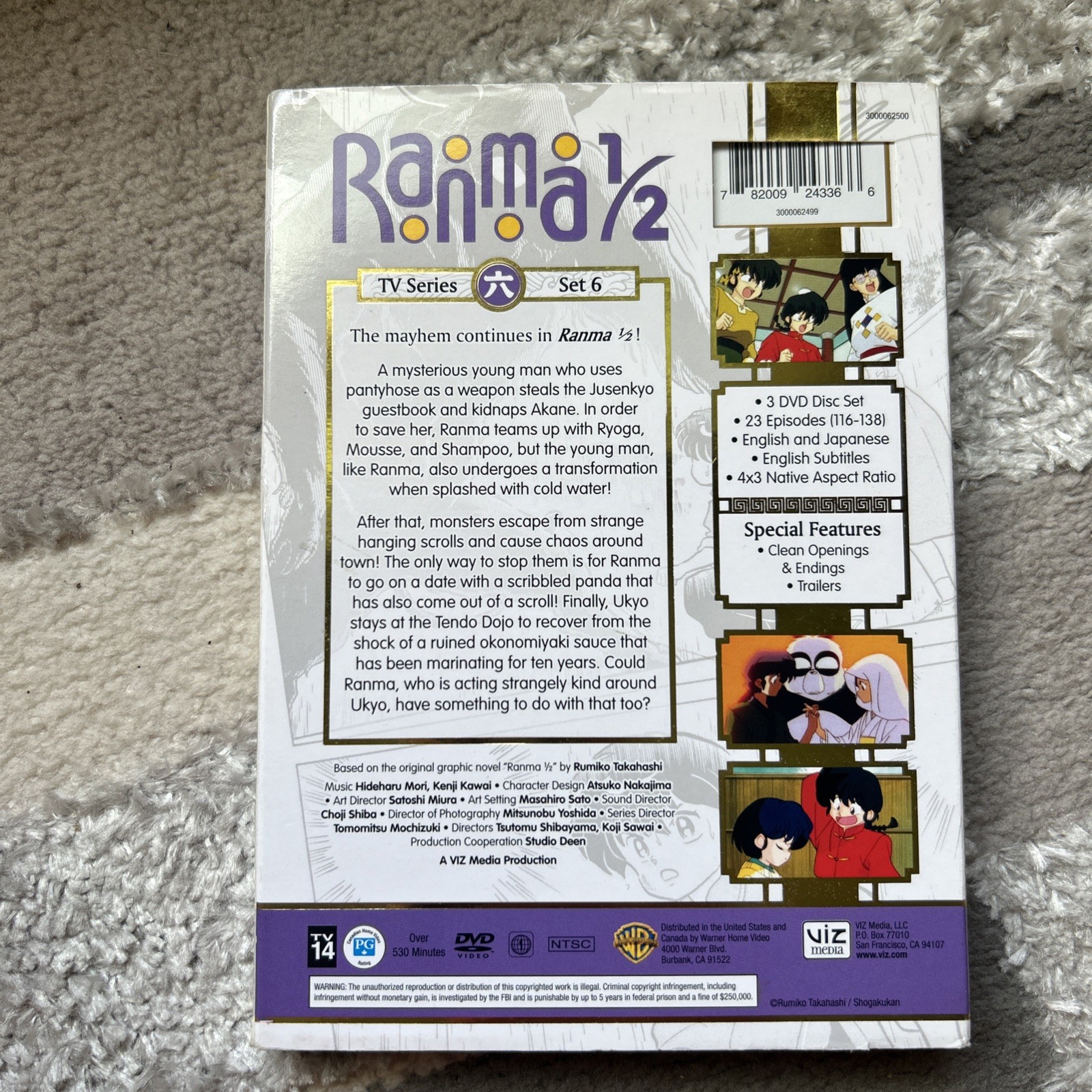 Ranma 1 / 2 TV Series Set 6 & 7 DVD Anime Episodes 116-161 VG Free Shipping