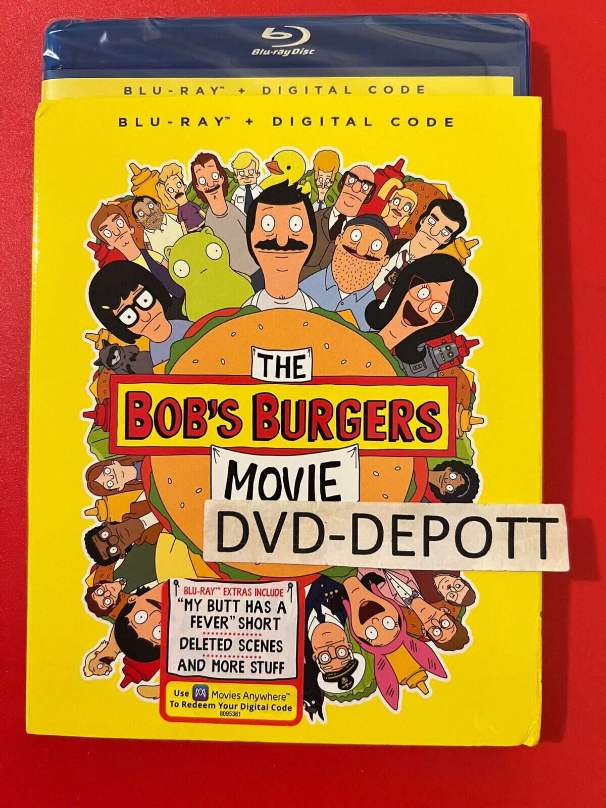 The Bob’s Burgers Movie Blu-ray + Digital HD + Slipcover New FAST Free Shipping.